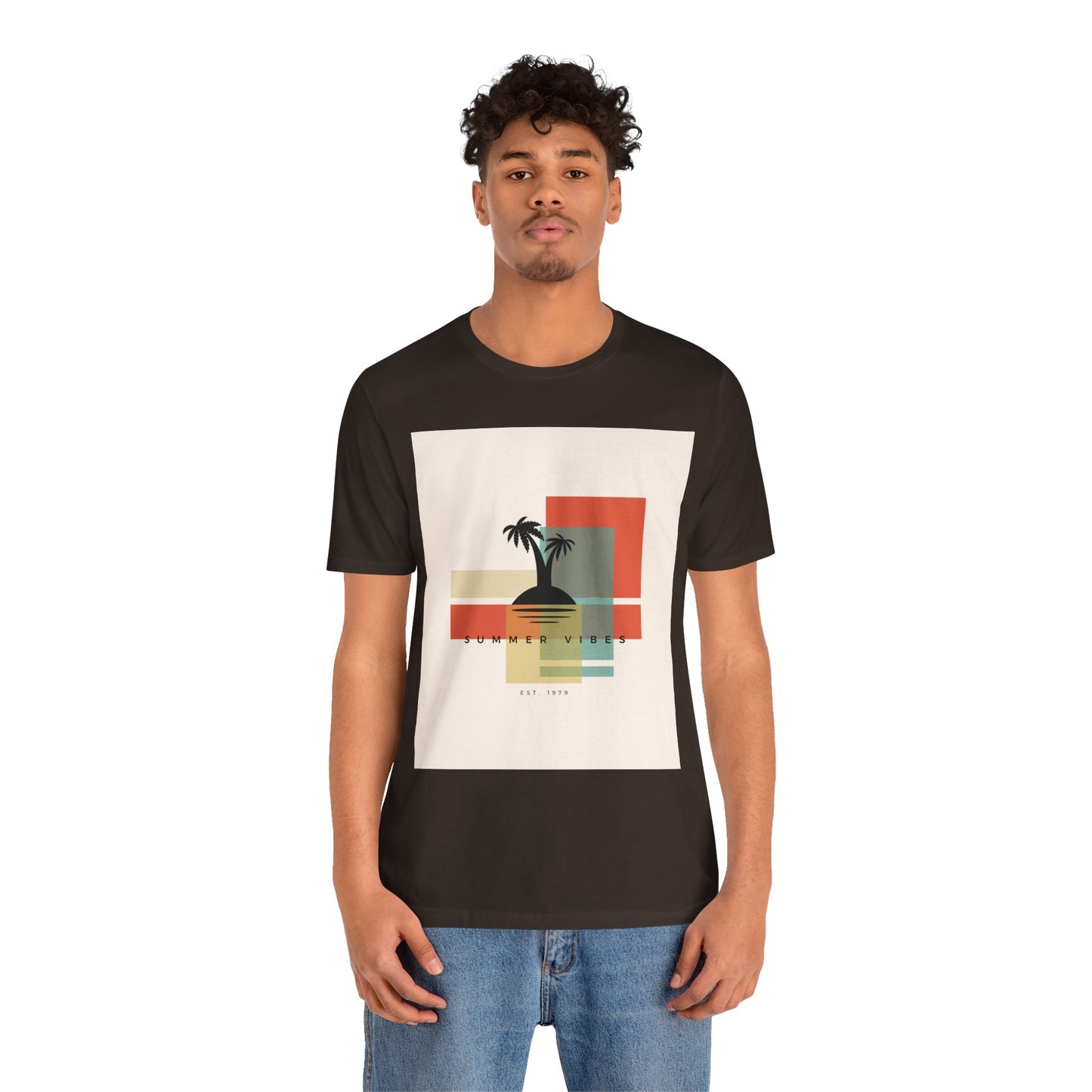 Tropical Sunset Tee, Summer Vibes Shirt, Vacation Outfit, Unisex Graphic Tee, Gift for Beach Lovers, Casual Wear