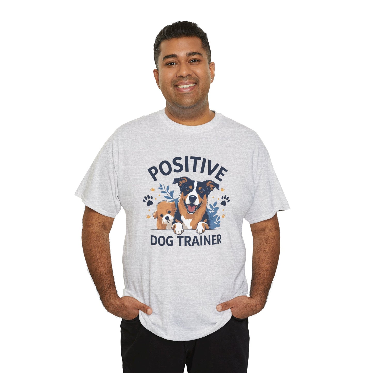 Positive Dog Trainer Tee, Dog Lover Gift, Unisex Cotton T-Shirt, Pet Training Apparel, Animal Care, Casual Dog Shirt