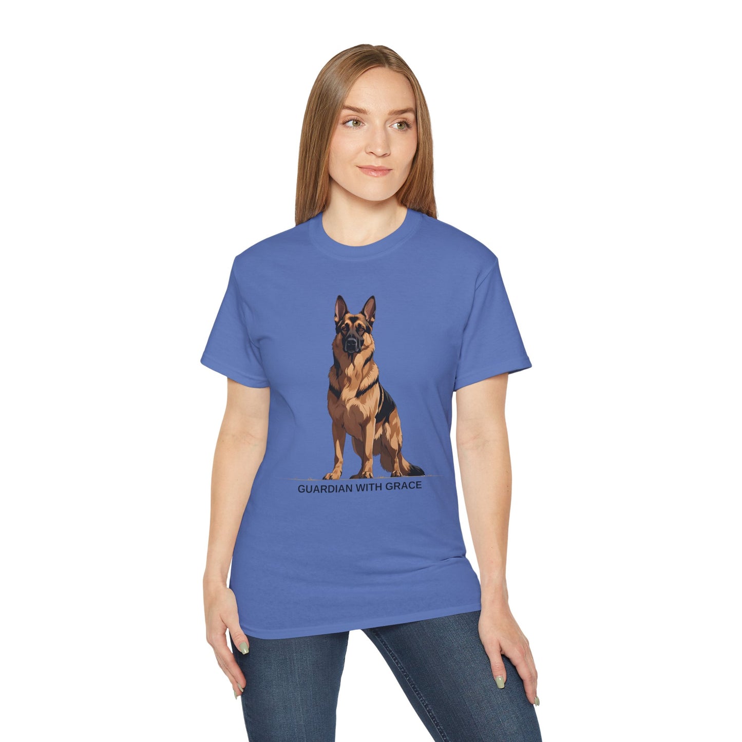 German Shepherd Guardian Tee - Unisex Ultra Cotton Shirt, Dog Lover Gift, Animal Spirit Apparel, Pet Memorial, Birthday Tee, Casual Wear