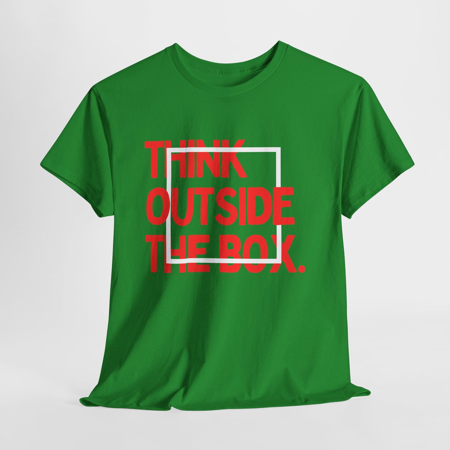 Creative Thinking Unisex Cotton Tee - Thin Out of Box, Inspirational Shirt, Motivational Gifts, Trendy Top for All Occasions, Perfect for Dreamers
