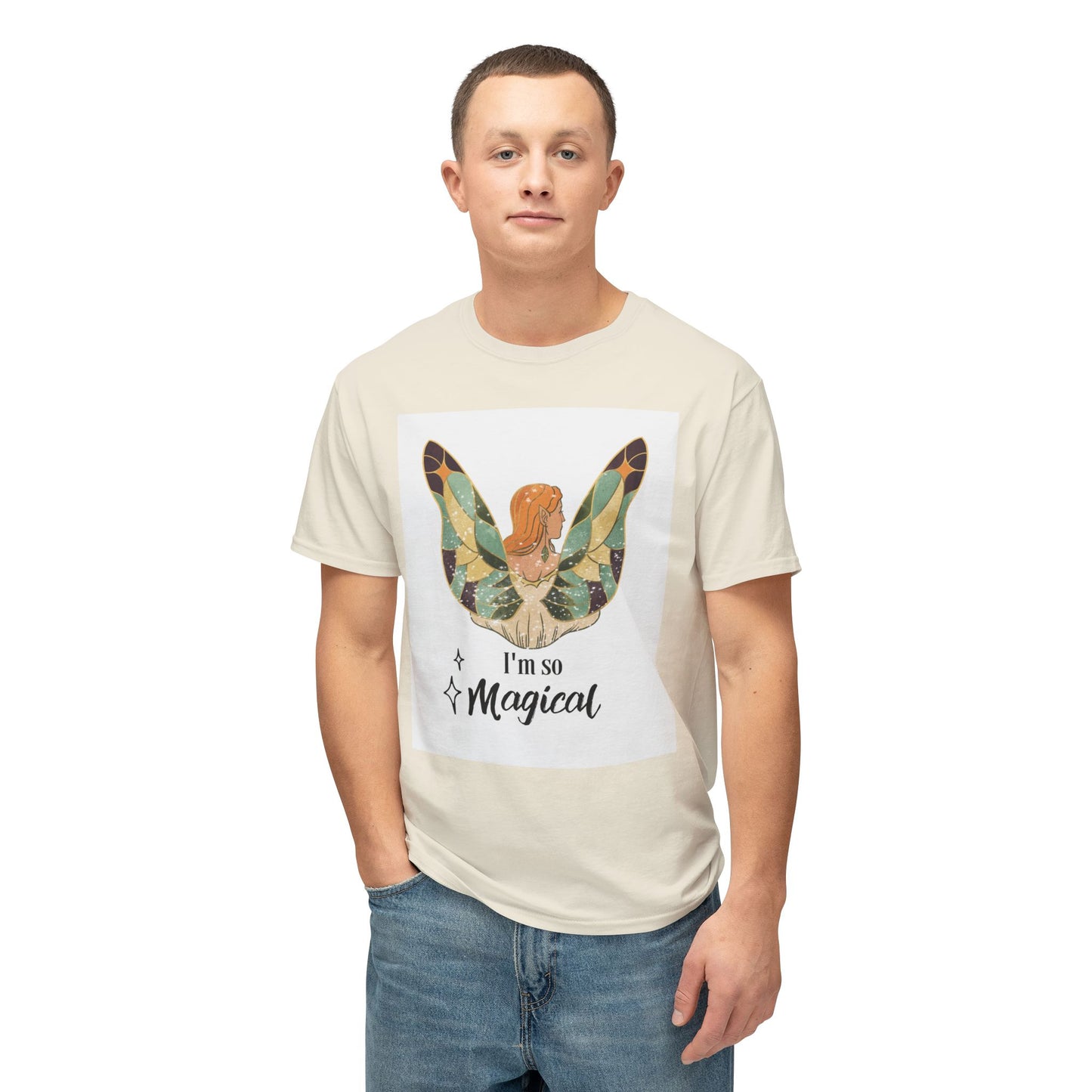 Woman Butterfly - I Am So Magical Unisex T-Shirt, Gift for Her, Cute Graphic Tee, Summer Fashion, Quote Shirt, Positive Vibes