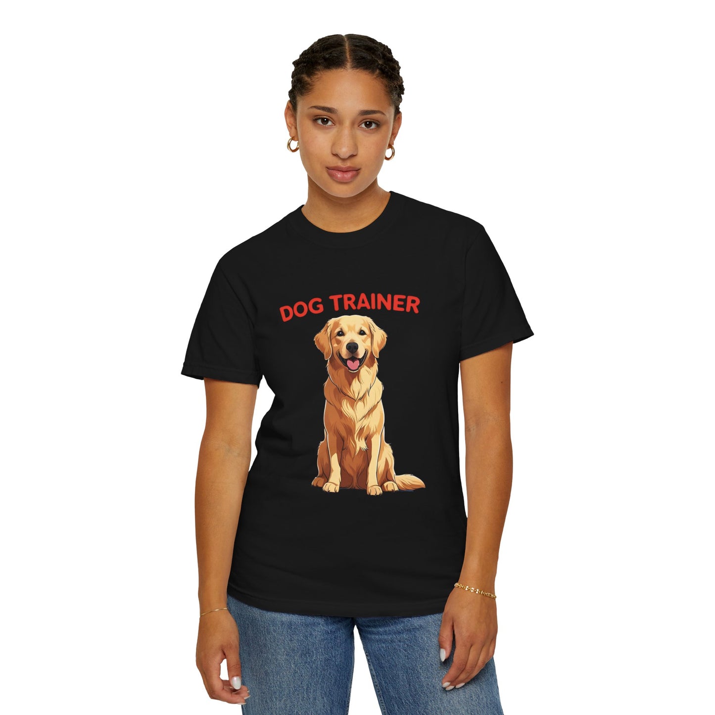 Dog Trainer Unisex Garment-Dyed T-Shirt | Perfect Gift for Dog Lovers, Pet Owners, Trainers, Birthdays, and Everyday Use