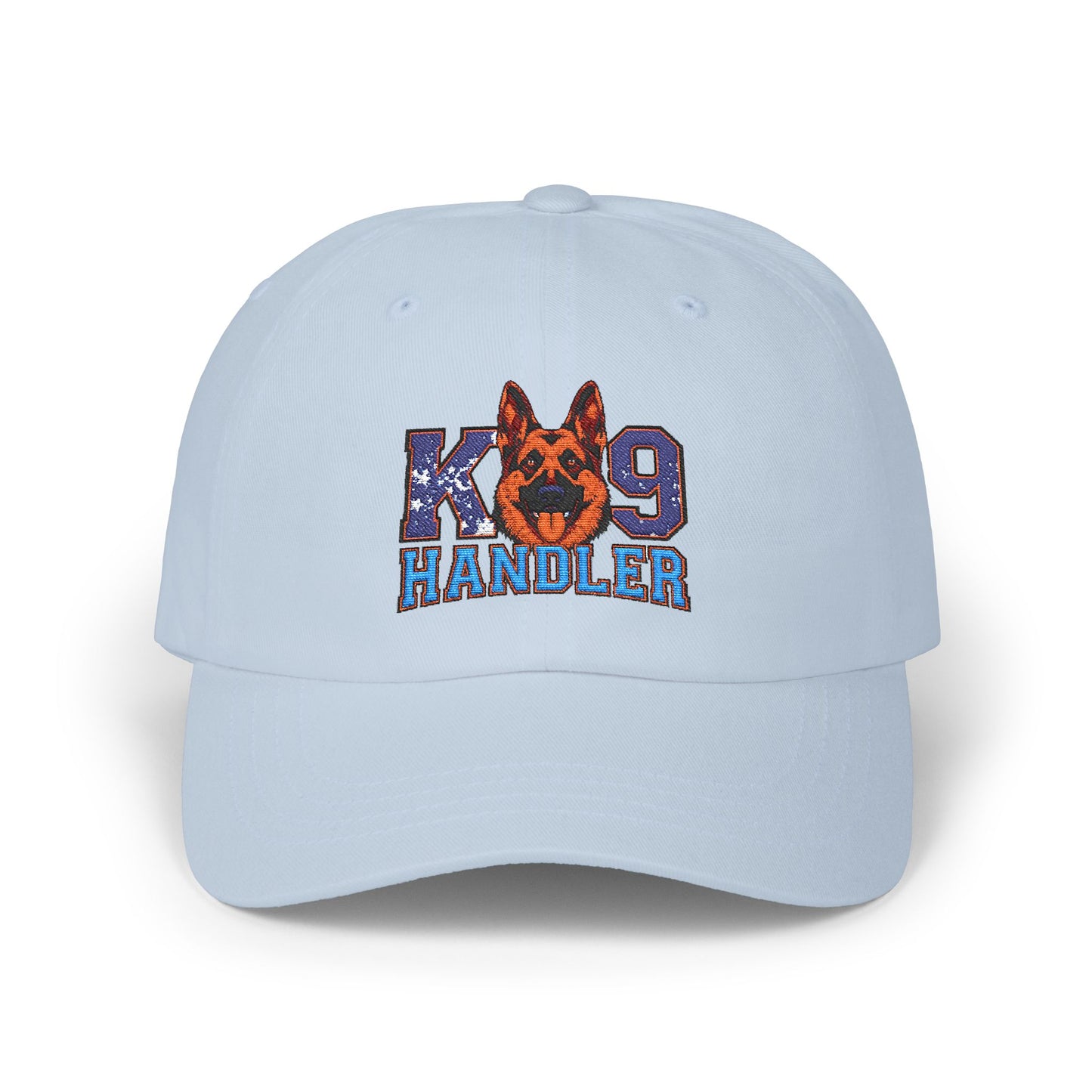 K9 Handler Classic Embroidered Dad Cap Featuring German Shepherd – Perfect Gift for Dog Lovers, Adjustable Hat for Outdoor Adventures