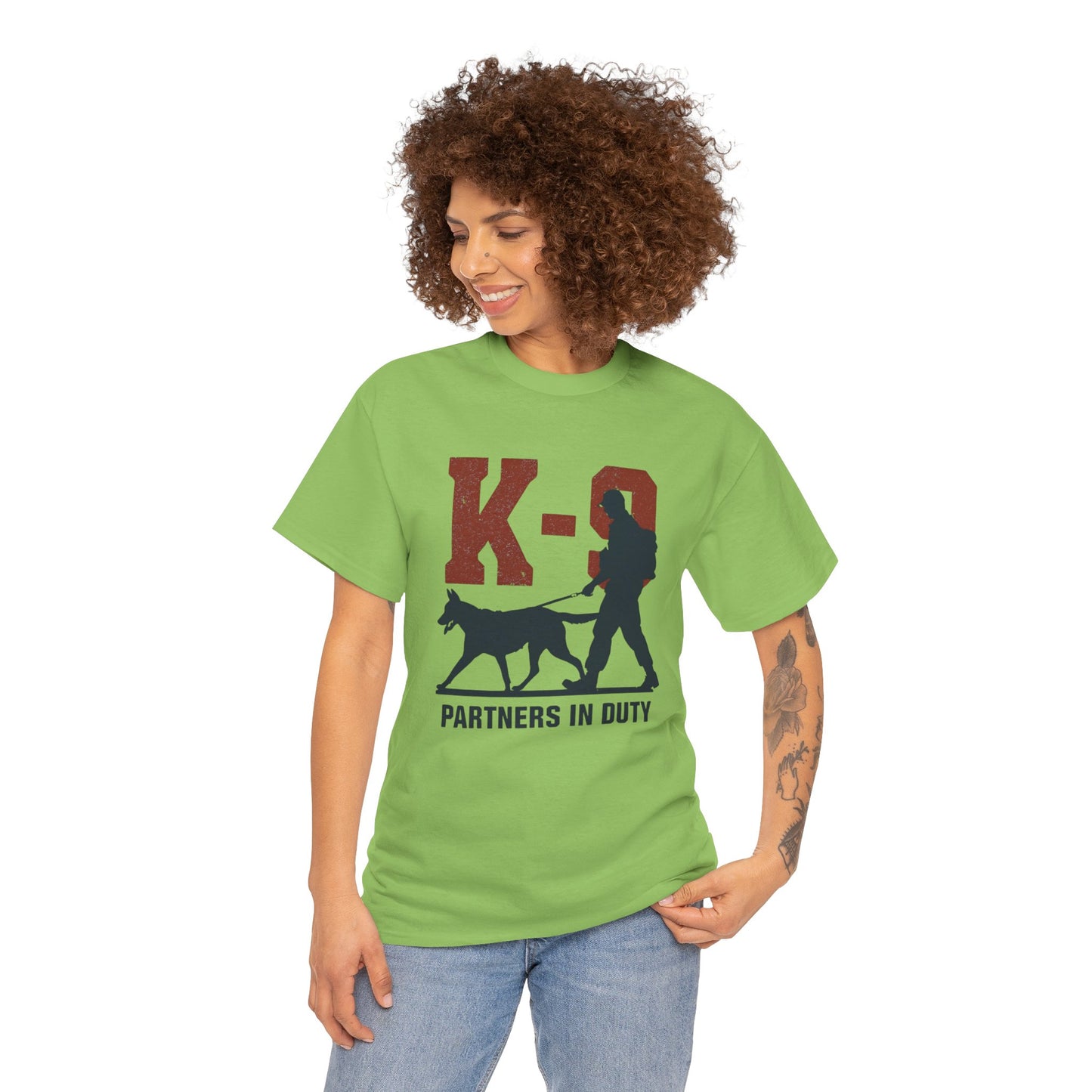 K-9 Partners in Duty Tee, Dog Handler T-Shirt, Dog Lover Tee, Police Dog Apparel, Dog Owner T-Shirt