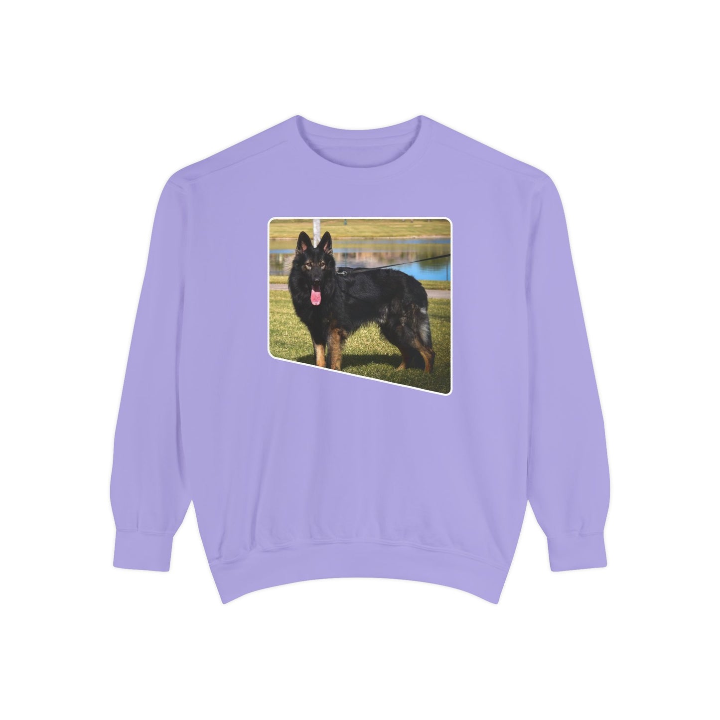 Unisex Dog Lover Sweatshirt With an Old Fashioned Working Line German Shepherd