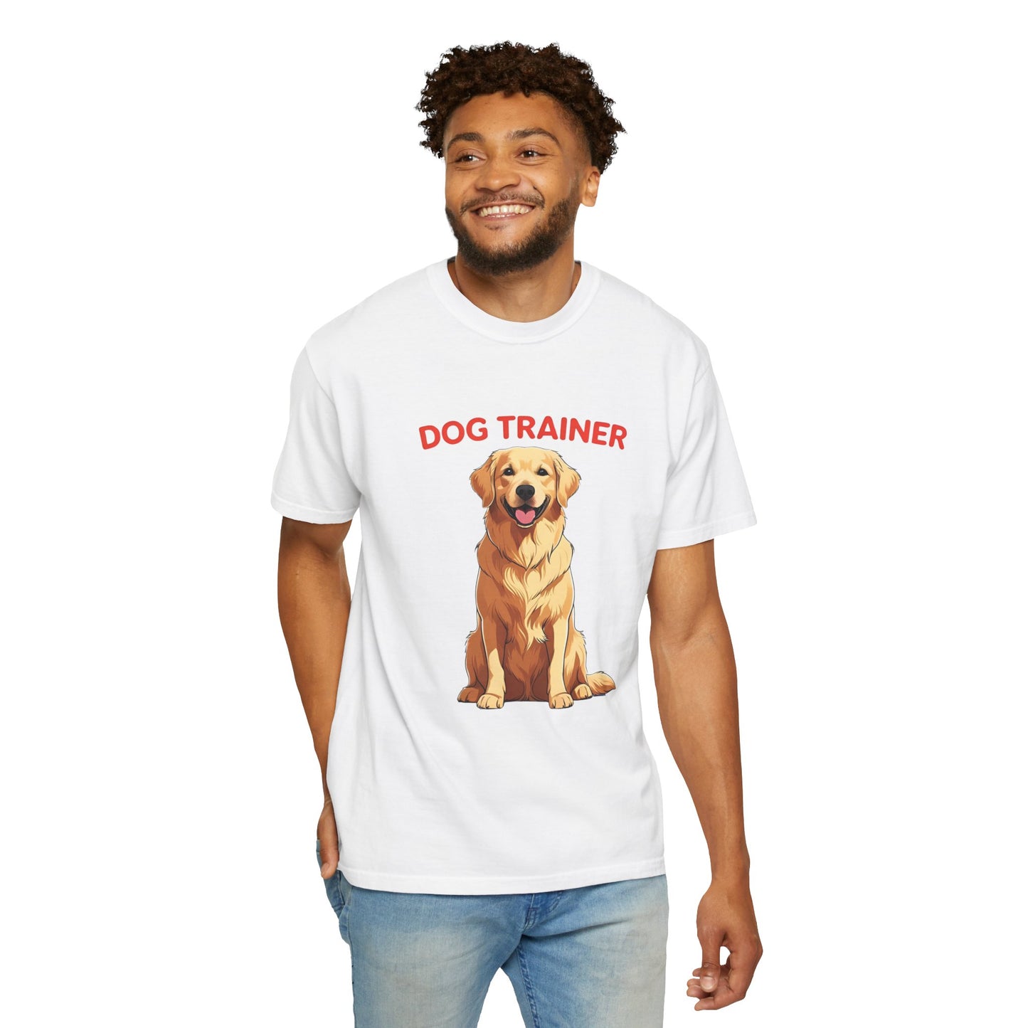 Dog Trainer Unisex Garment-Dyed T-Shirt | Perfect Gift for Dog Lovers, Pet Owners, Trainers, Birthdays, and Everyday Use