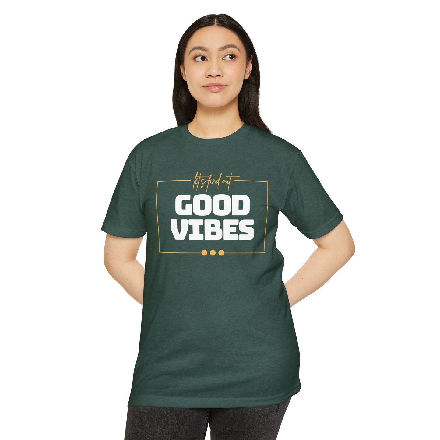 Good Vibes Unisex CVC Jersey T-shirt, Casual Tee, Positive Messaging Shirt, Everyday Wear, Gift for Friends