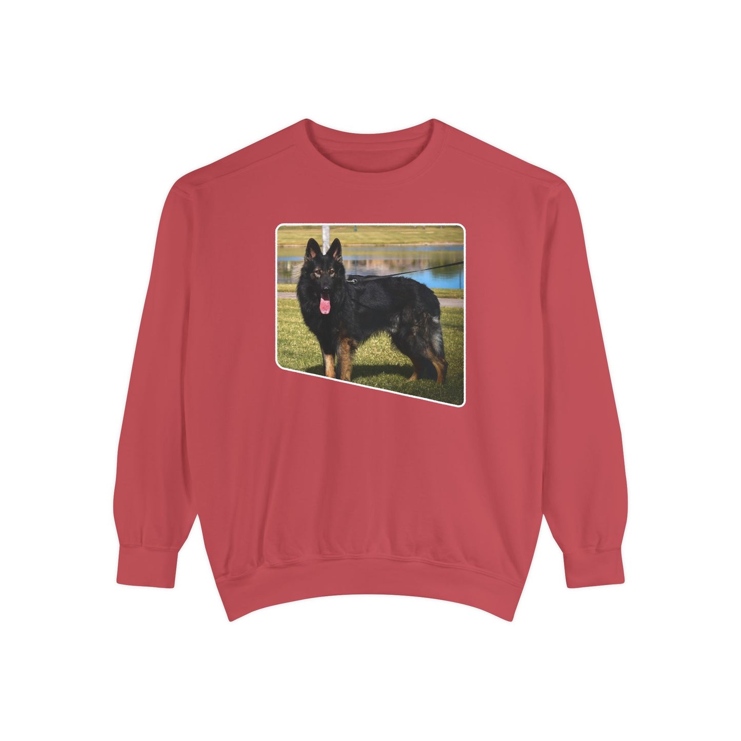 Unisex Dog Lover Sweatshirt With an Old Fashioned Working Line German Shepherd
