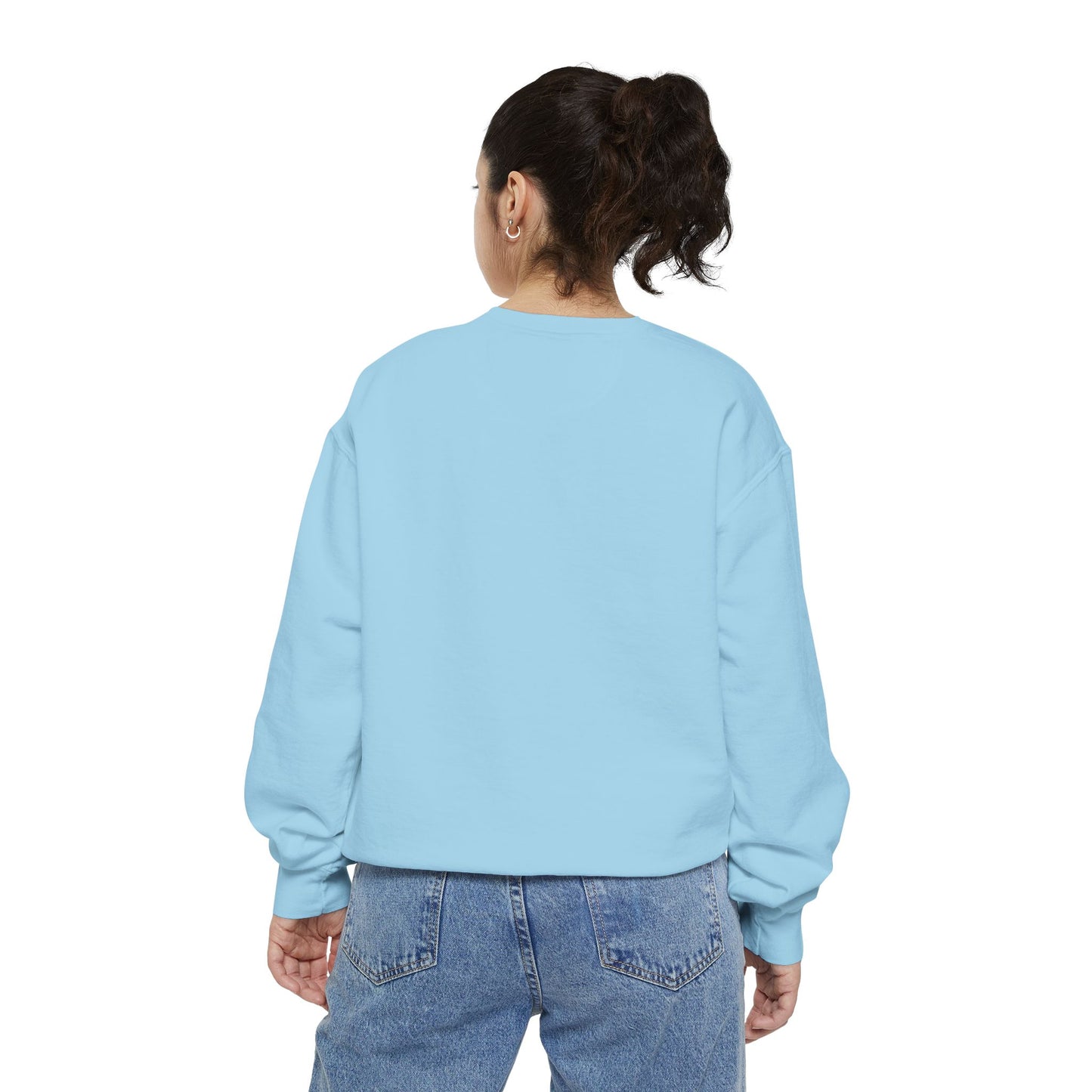 Unisex Dog Lover Sweatshirt With Two Giant German Shepherds Lying on the Grass With Tongues Out