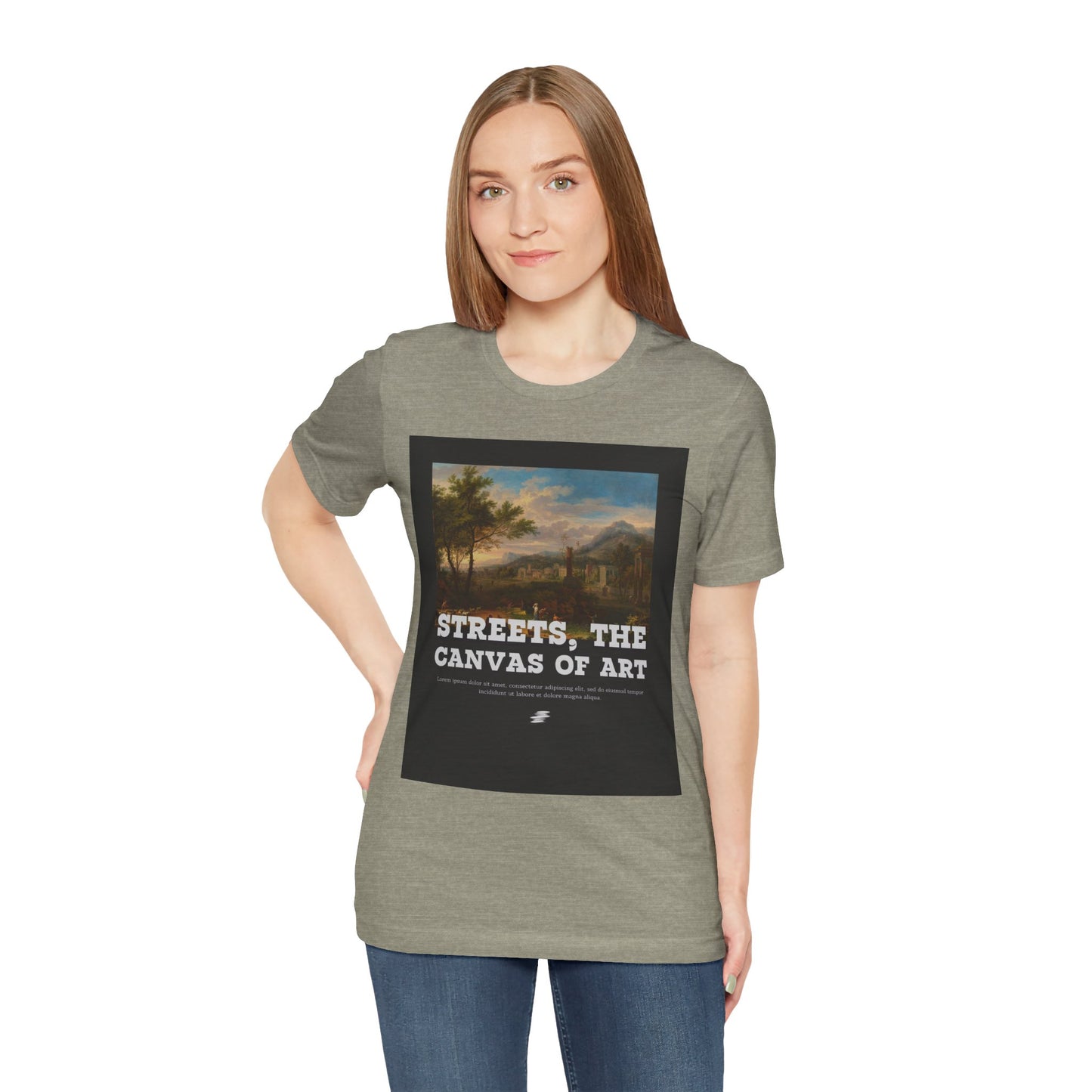 Artistic Graphic Tee - Streets, the Canvas of Art | Unisex Short Sleeve Shirt, Gift for Artists, Art Lovers, Casual Wear, Unique Gifts