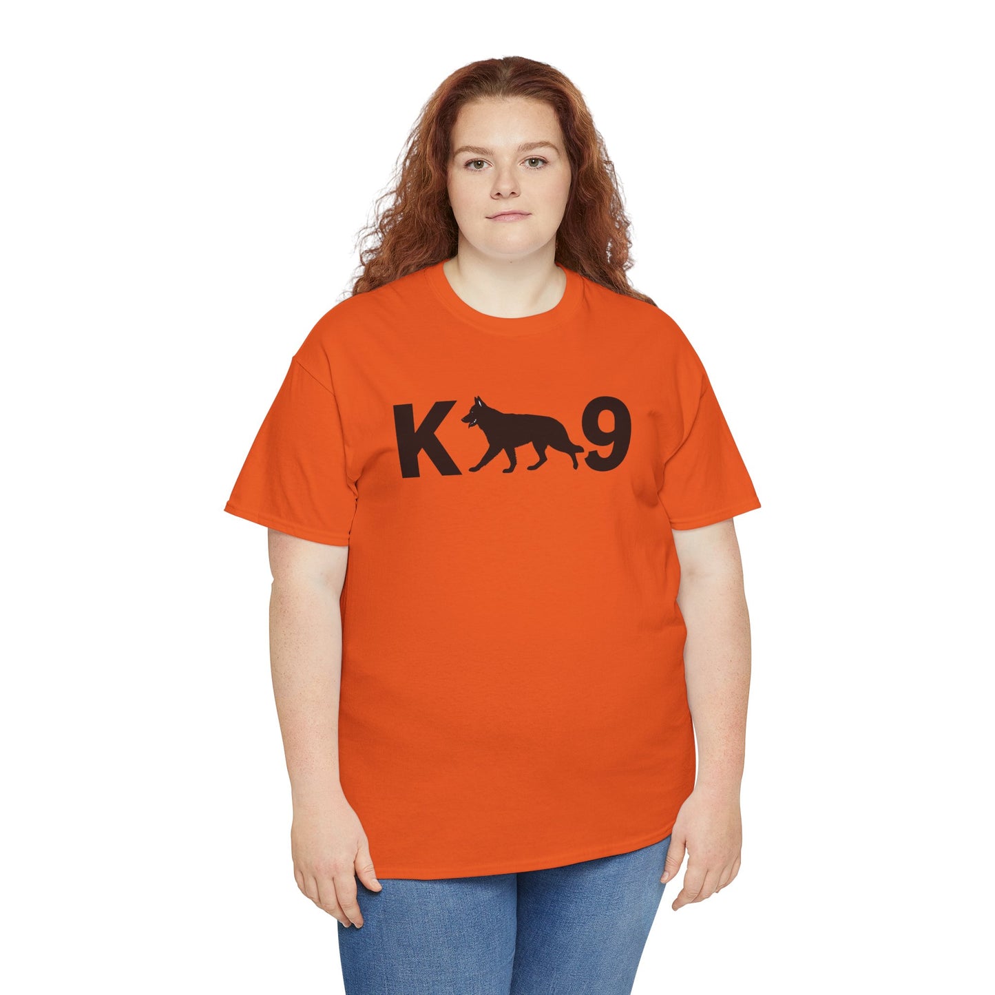 Black German Shepherd K9 Unisex Heavy Cotton Tee - Perfect for Dog Lovers, Pet Owners