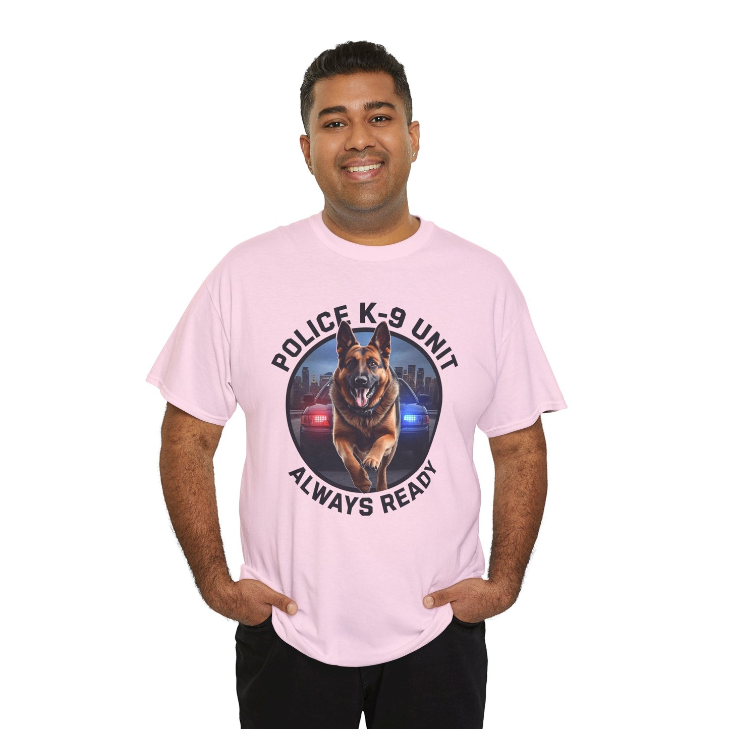 Police K-9 Unit Tee, Always Ready Graphic Tee, Dog Lover Gift, Police Support Shirt, Police Dog Merchandise