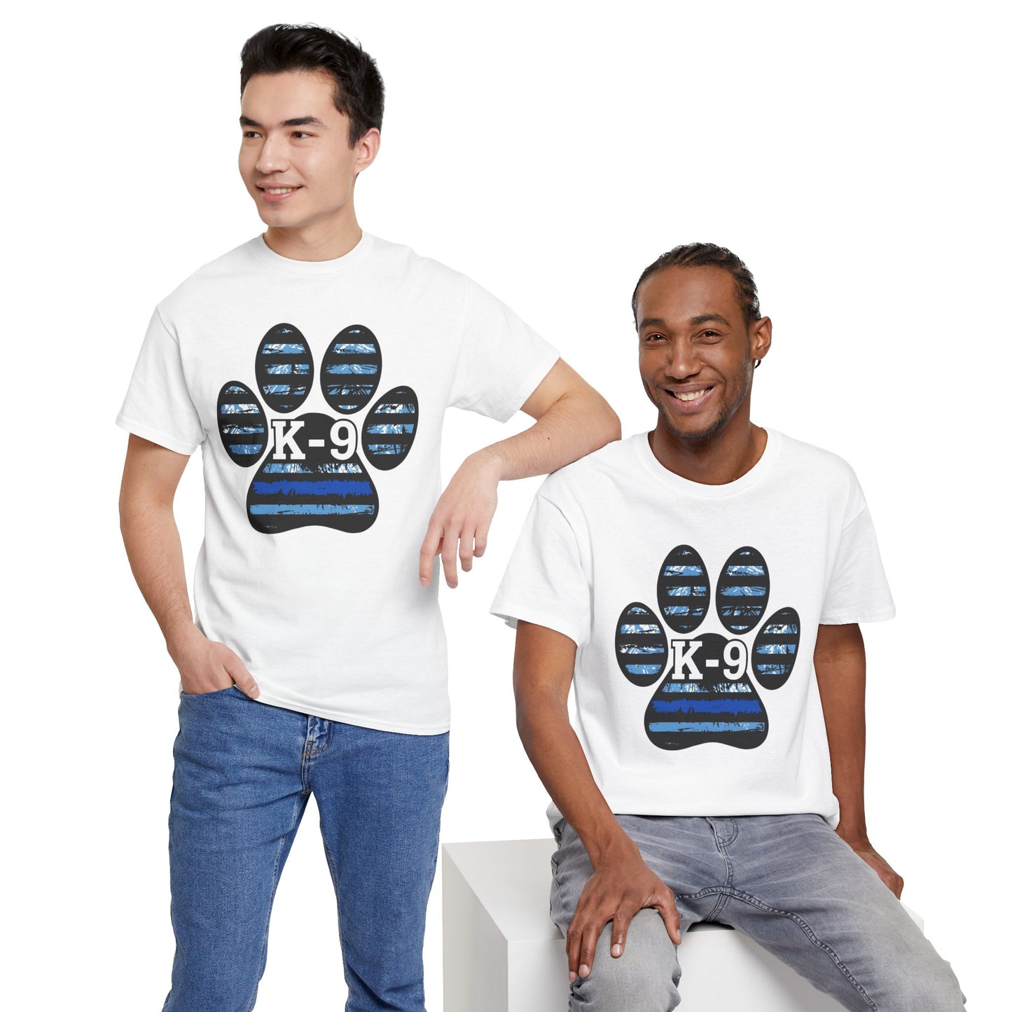K-9 Paw Print Tee – Unisex Cotton Tee for Dog Lovers, Pet Owners, Animal Rescue Supporters