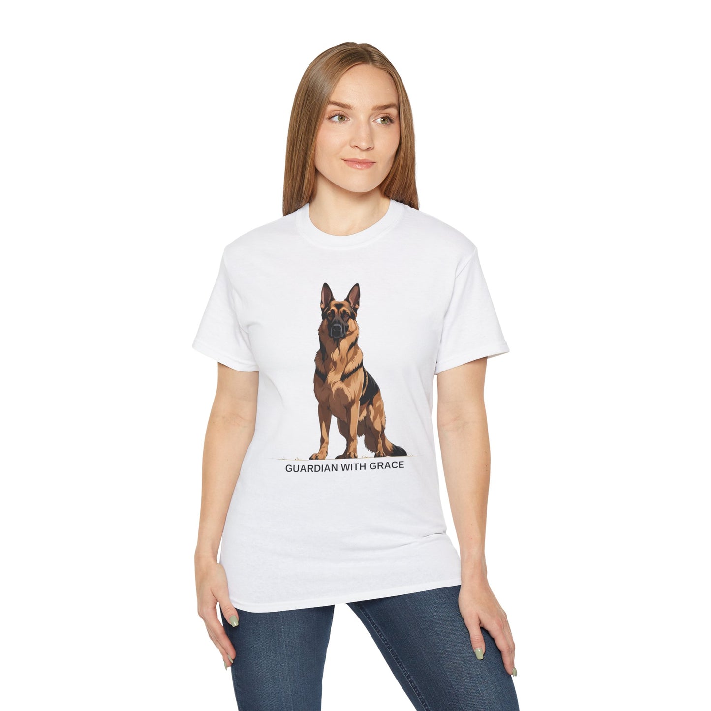 German Shepherd Guardian Tee - Unisex Ultra Cotton Shirt, Dog Lover Gift, Animal Spirit Apparel, Pet Memorial, Birthday Tee, Casual Wear