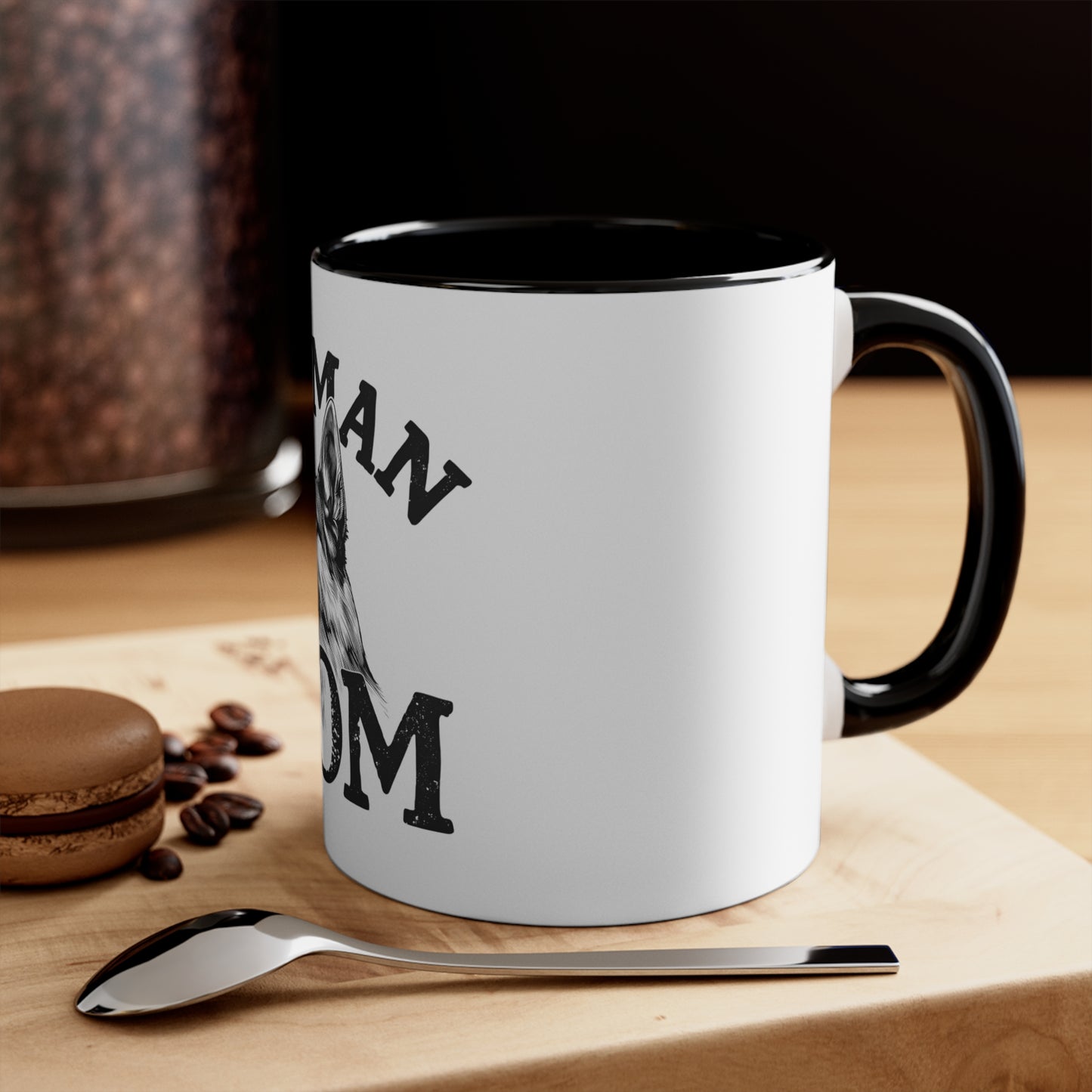 German Shepherd Mom Accent Mug - Perfect Gift for Dog Lovers, Pet Owner Mug, Animal Lover Coffee Cup, Unique Birthday Present, Dog Mom