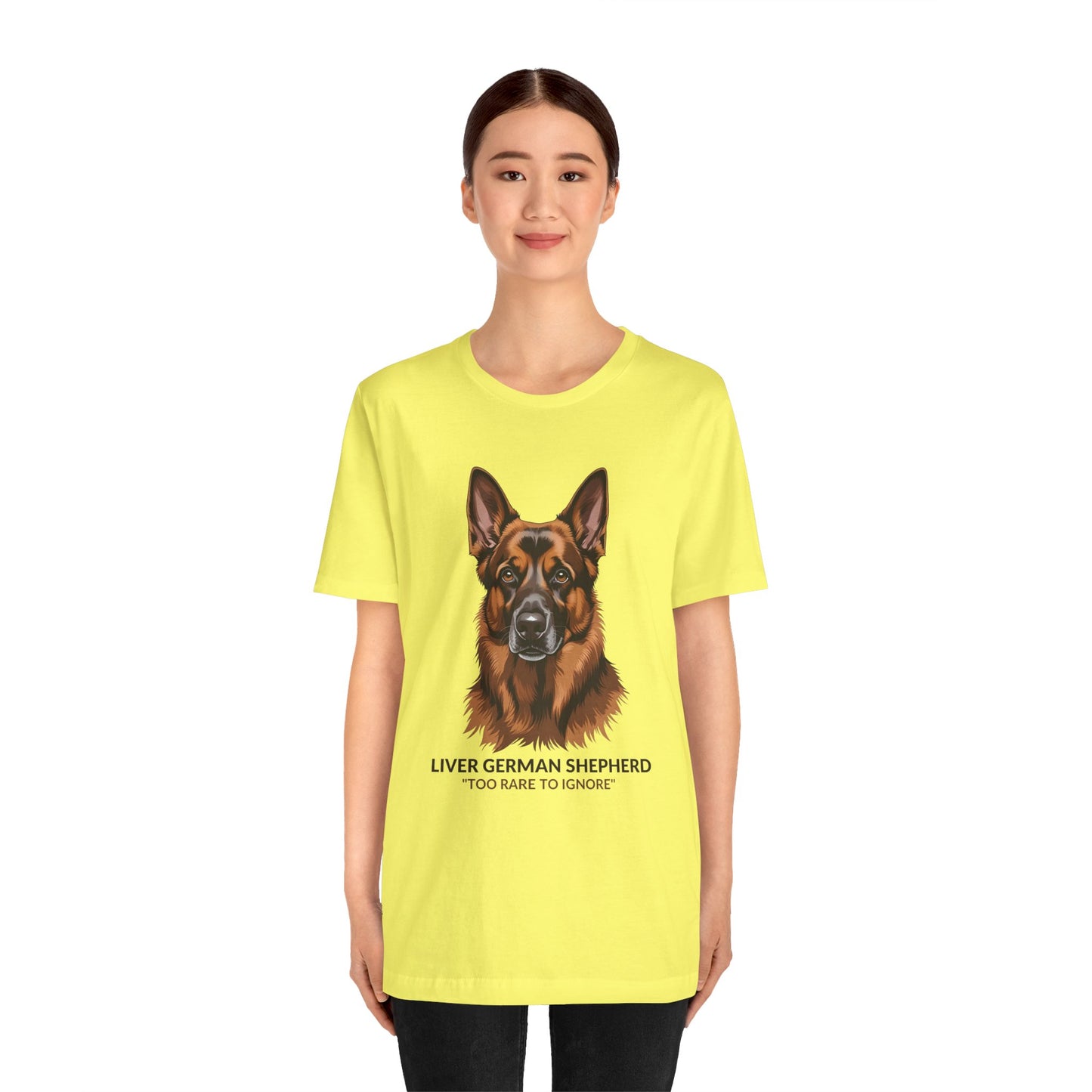 Liver German Shepherd Dog Lover Tee - To Rare To Ignore | Perfect Gift for Pet Owners, Animal Lover Merchandise, Casual Wear, Unique Dog Shirt