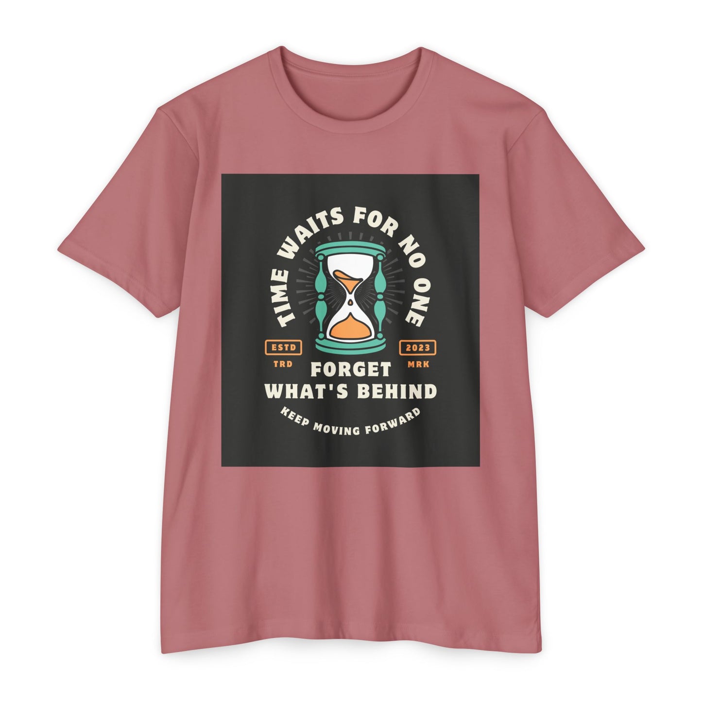 Inspirational Unisex T-Shirt: 'Time Waits for No One' - Motivational Tee, Casual Everyday Wear, Gift for Friends, Positive Message