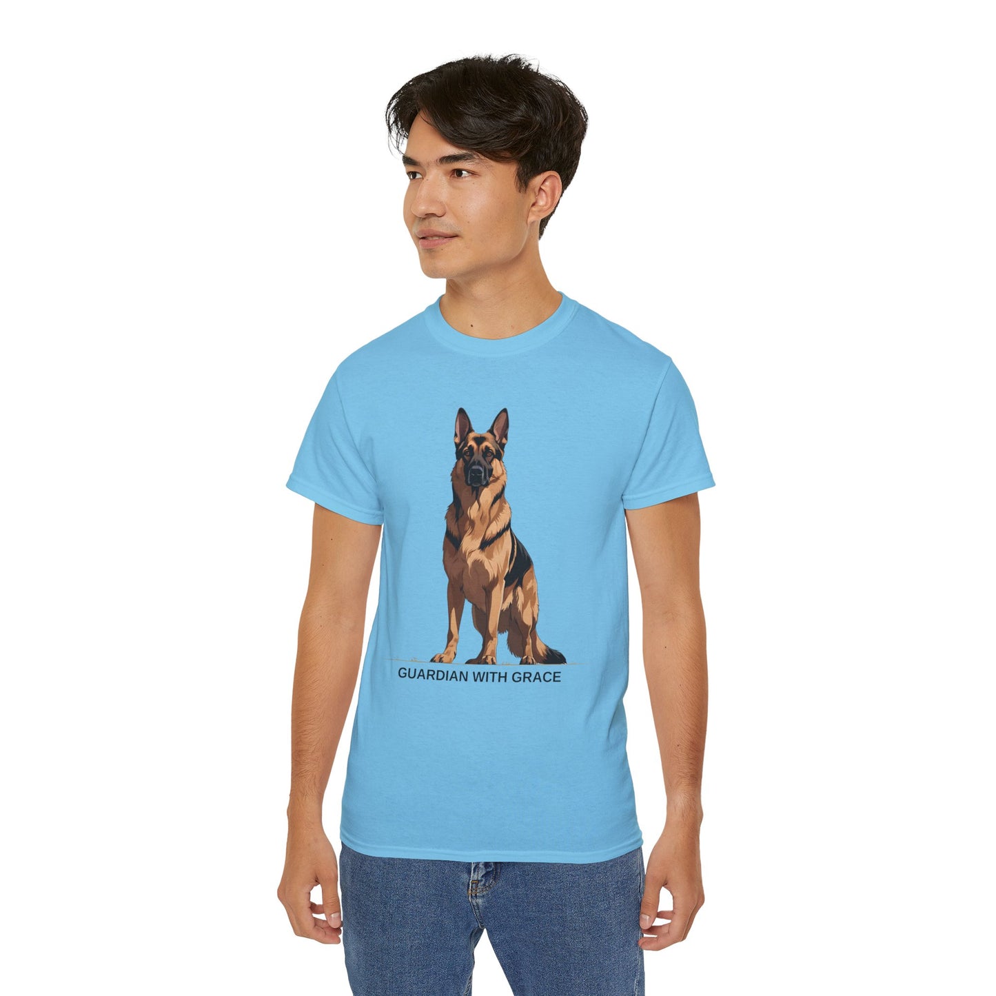 German Shepherd Guardian Tee - Unisex Ultra Cotton Shirt, Dog Lover Gift, Animal Spirit Apparel, Pet Memorial, Birthday Tee, Casual Wear