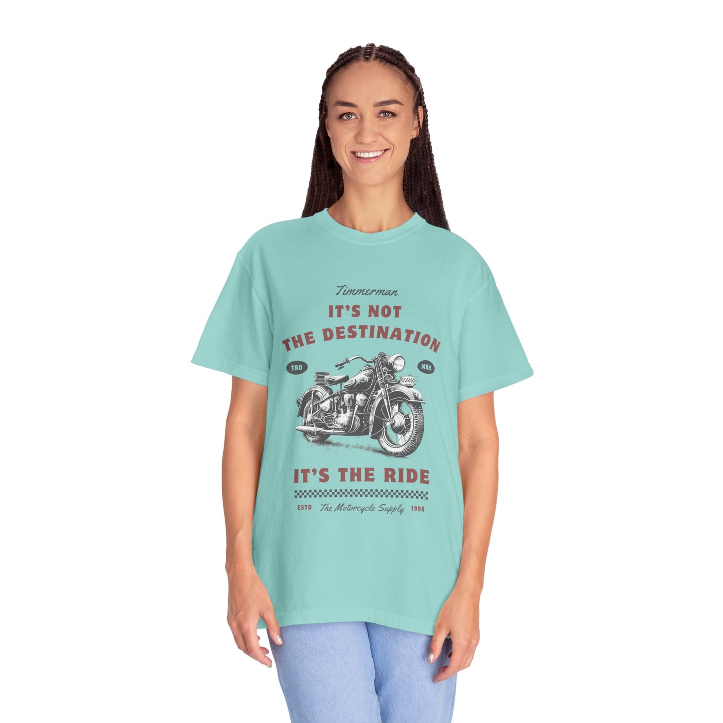 Vintage Motorcycle Ride T-Shirt - It's Not The Destination It's The Ride, Gift for Bikers, Adventure Clothing, Road Trip Outfit