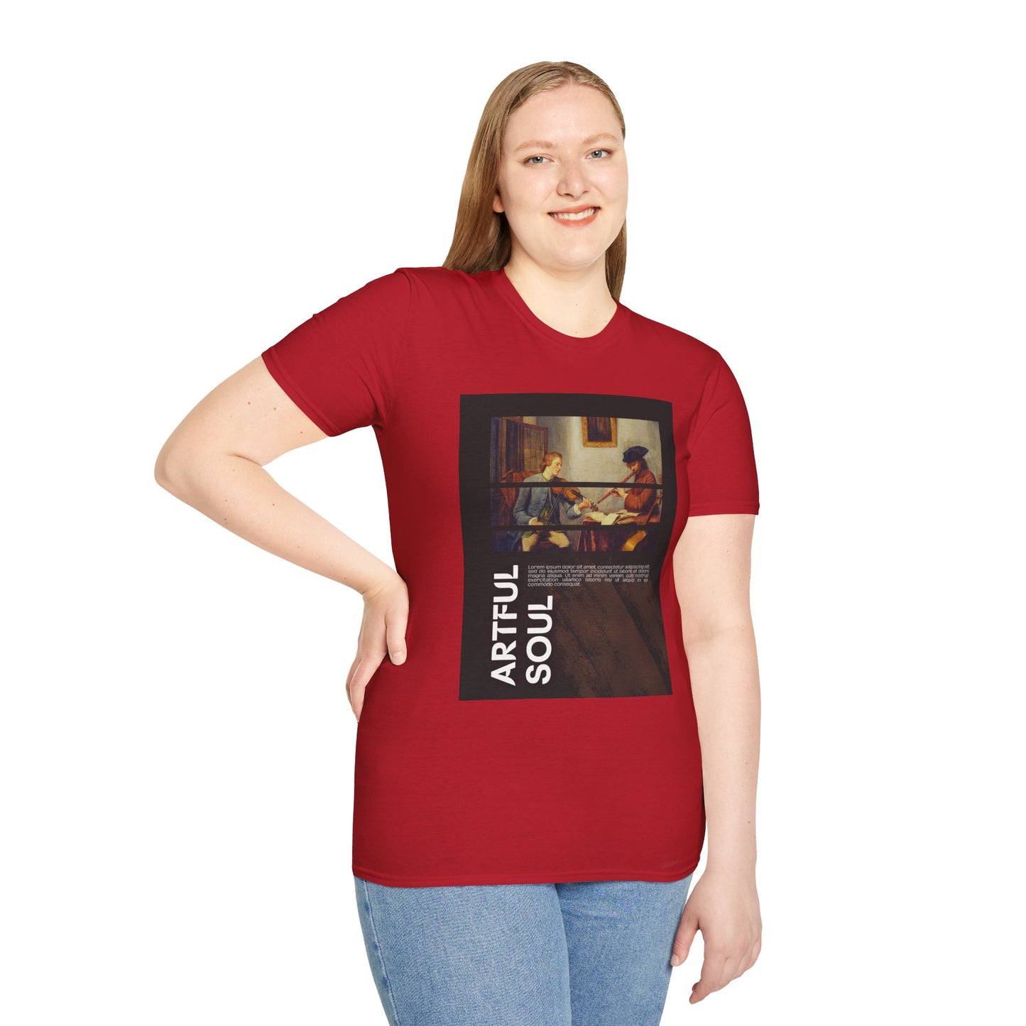 Artful Soul Unisex Softstyle T-Shirt, Artistic Tee, Gift for Art Lovers, Casual Wear, Creative Fashion, Art Enthusiast Shirt