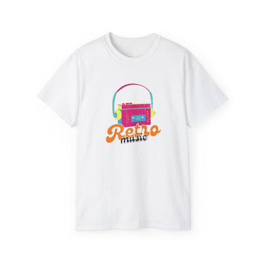 Retro Music Unisex Tee, Vintage Style Shirt, 80s Music Lover Gift, Casual Wear, Festival Outfit, Music Party T-Shirt
