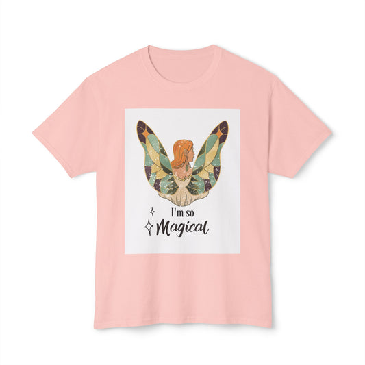 Woman Butterfly - I Am So Magical Unisex T-Shirt, Gift for Her, Cute Graphic Tee, Summer Fashion, Quote Shirt, Positive Vibes