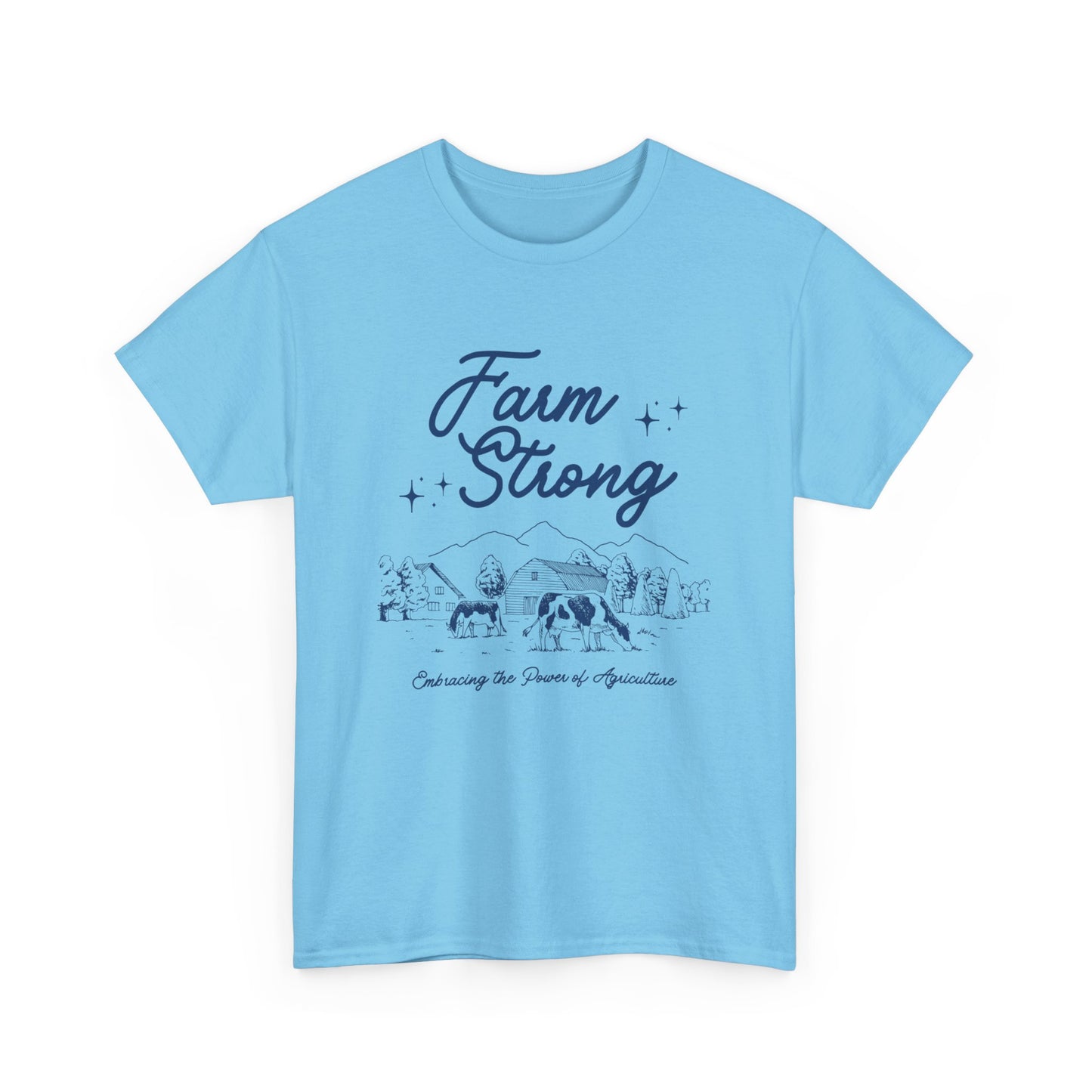 Farm Strong Unisex Cotton Tee - Embracing the Power of Agriculture, Motivational Shirt, Inspirational Tee
