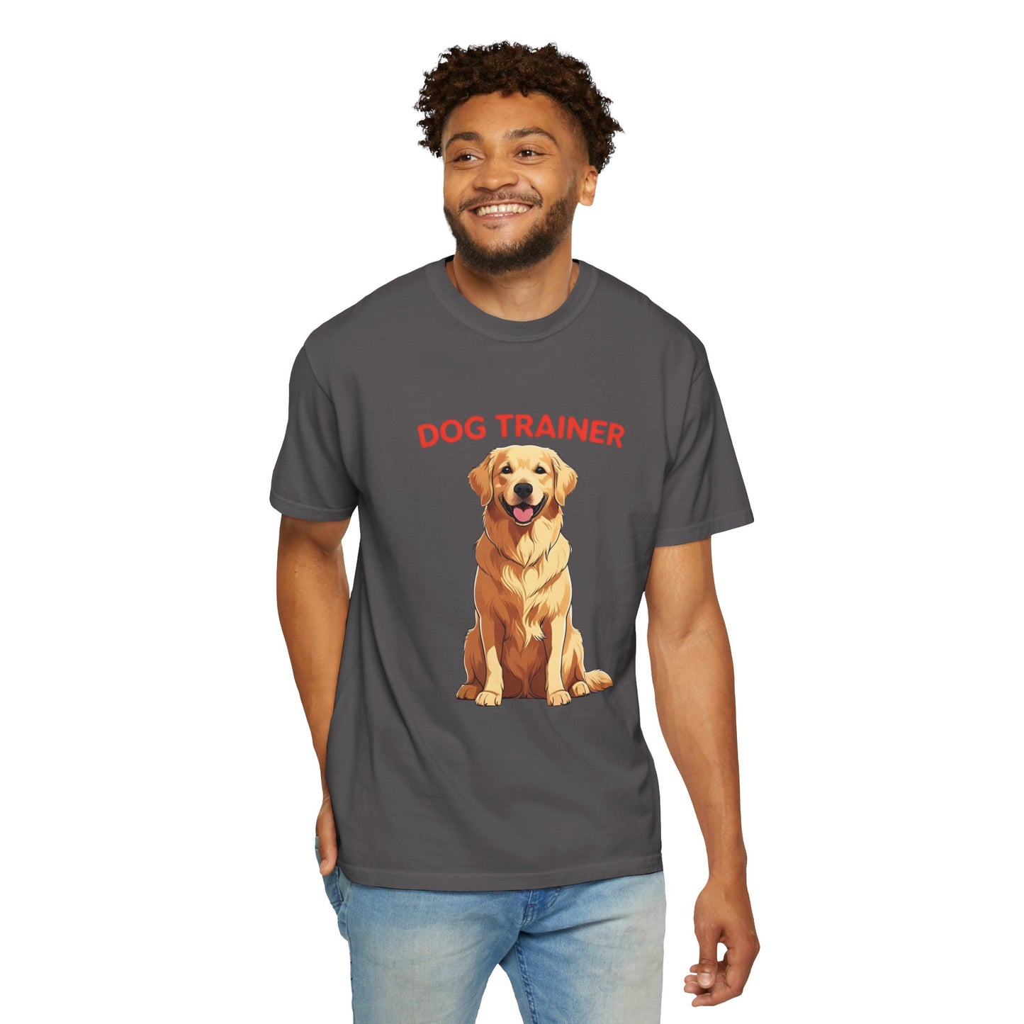 Dog Trainer Unisex Garment-Dyed T-Shirt | Perfect Gift for Dog Lovers, Pet Owners, Trainers, Birthdays, and Everyday Use