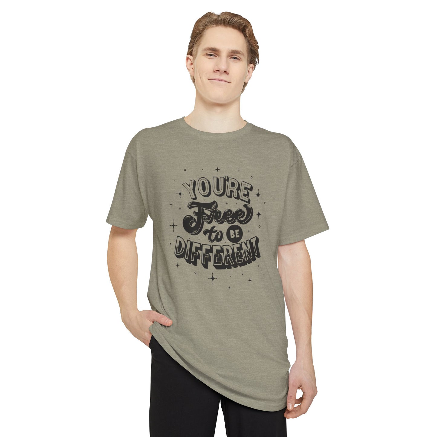 Urban Inspiration Tee - You're Free to Be Different, Casual Streetwear, Unique Gift, Everyday Comfort, Festival Style