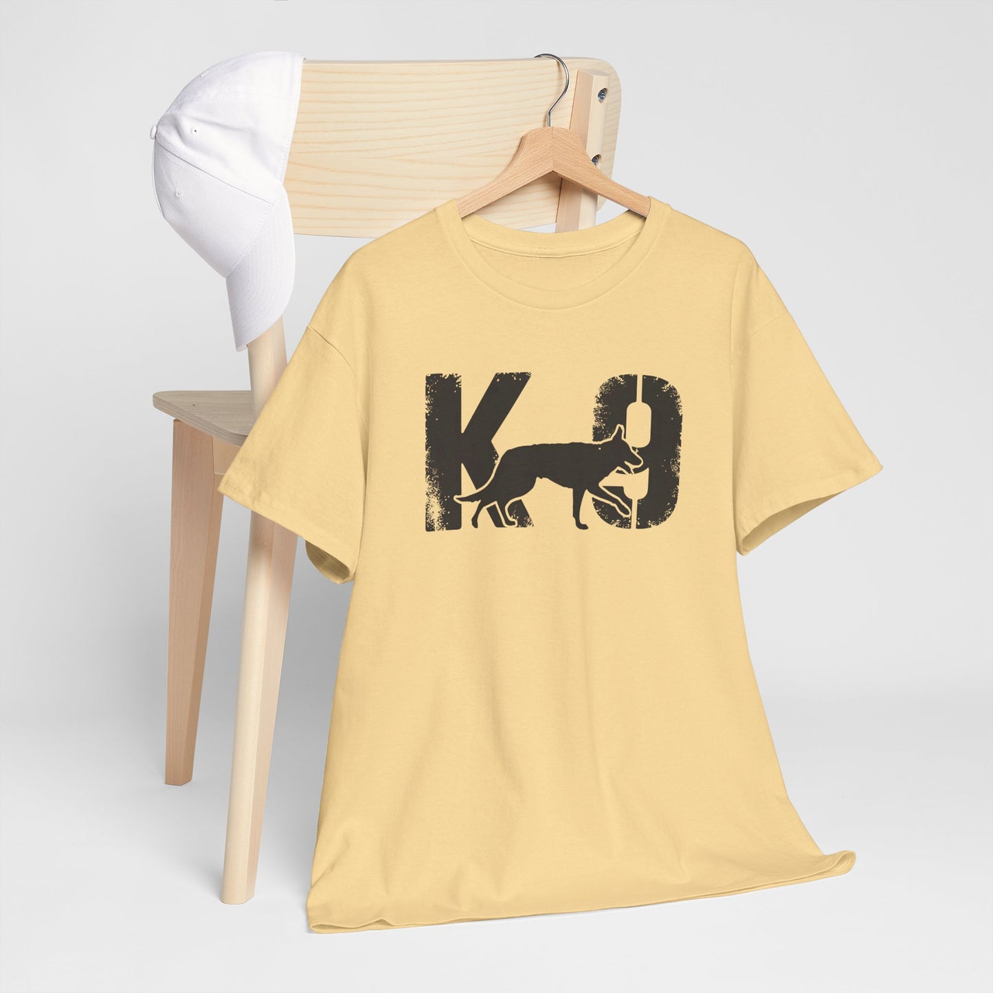 K-9 Dog Lover's Unisex Heavy Cotton Tee | T-Shirt for K-9 Handler | Dog Between K and 9 Design