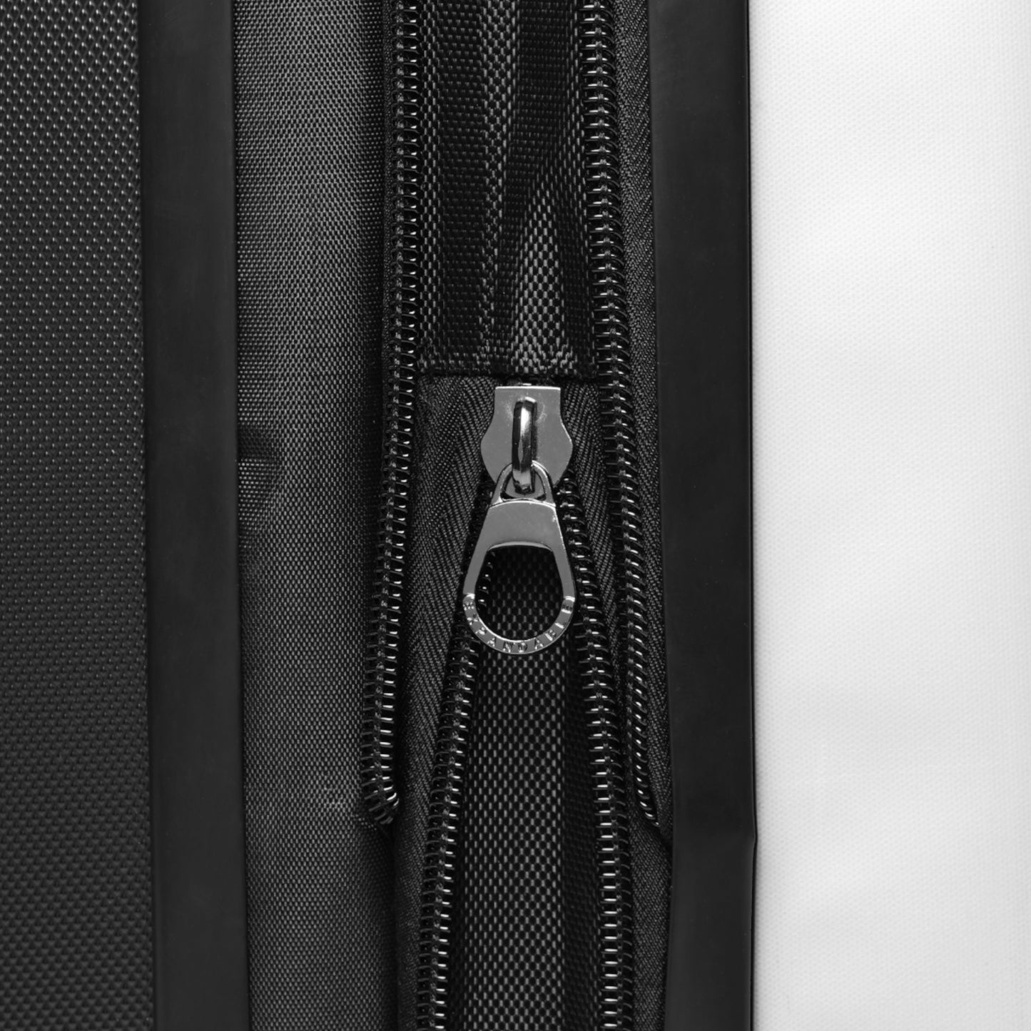 Dog Lover's Suitcase Featuring Graphic of a German Shepherd Puppy and Heart Shaped Balloon Attached to Tail