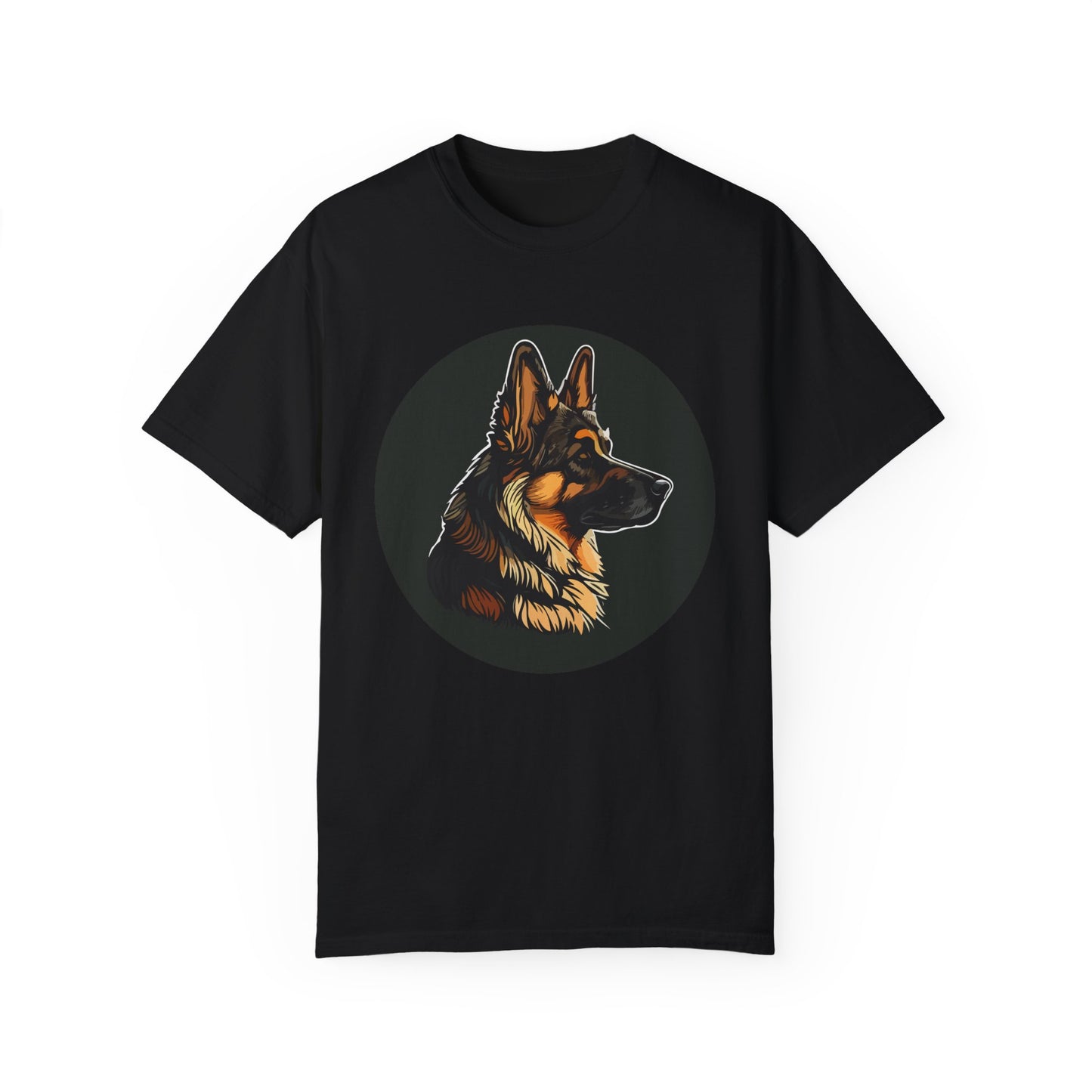 Unisex T-Shirt With Close Up Graphic of German Shepherd | Casual Pet Apparel