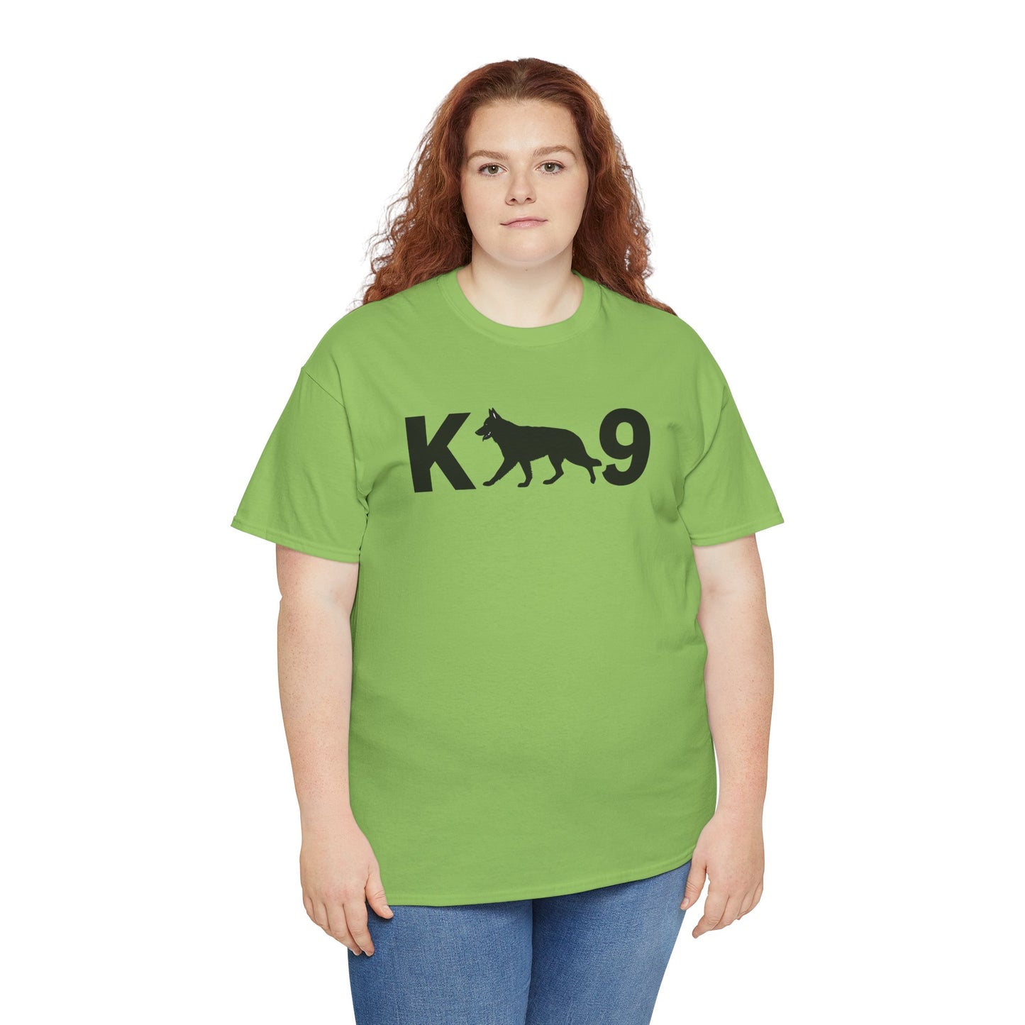 Black German Shepherd K9 Unisex Heavy Cotton Tee - Perfect for Dog Lovers, Pet Owners