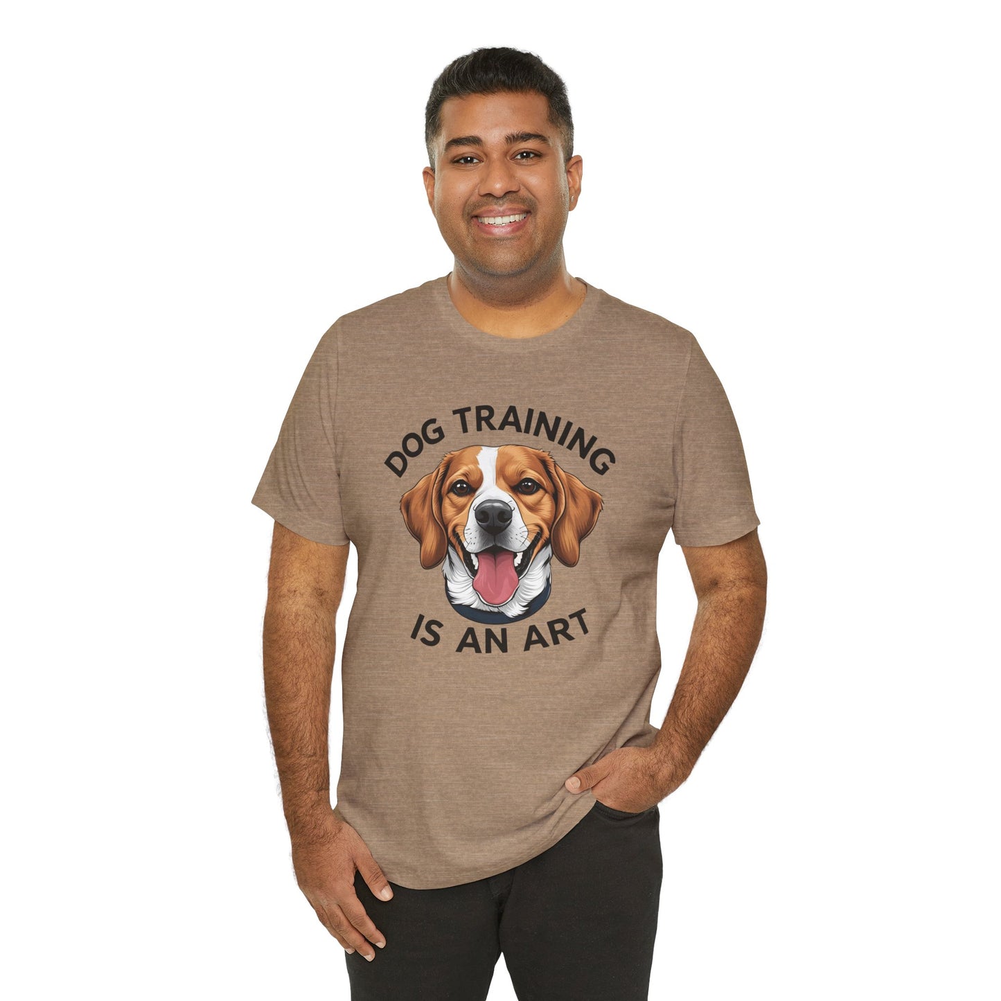 Dog Training is An Art Tee - Unisex Jersey Short Sleeve, Gift for Dog Lovers, Training T-Shirt, Dog Owner Apparel, Cute Canine Shirt