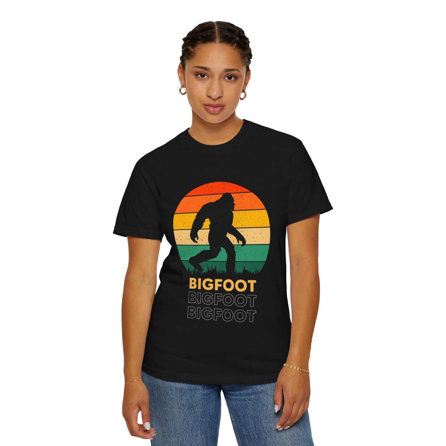 Retro Bigfoot Unisex T-Shirt, Vintage Sasquatch Tee, Nature Lover Gift, Outdoor Adventure Apparel, Cool Summer Shirt