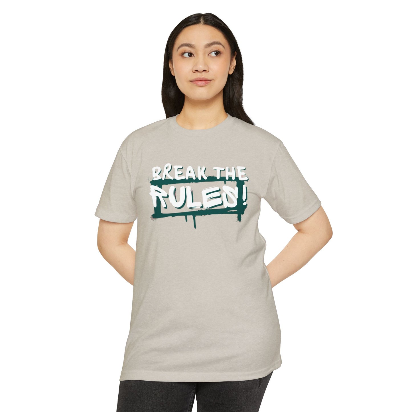 Break the Rules Graphic Tee, Unisex T-Shirt for Trendsetters, Casual Everyday Wear, Gift for Teens, Fun Statement Shirt