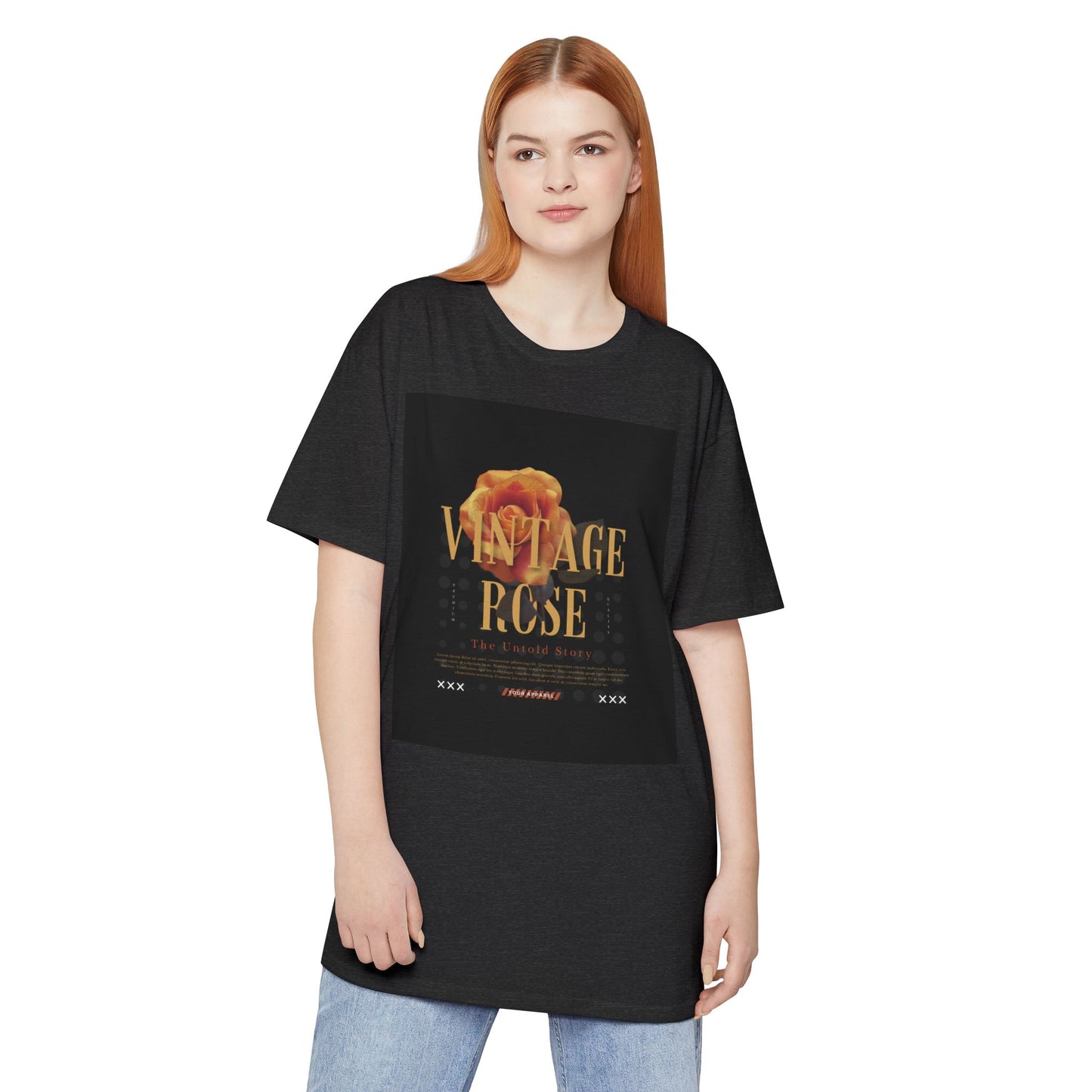 Vintage Rose Urban Tee, Trendy Graphic Tee, Casual Streetwear Shirt, Unisex Fashion Top, Perfect Gift for Art Lovers