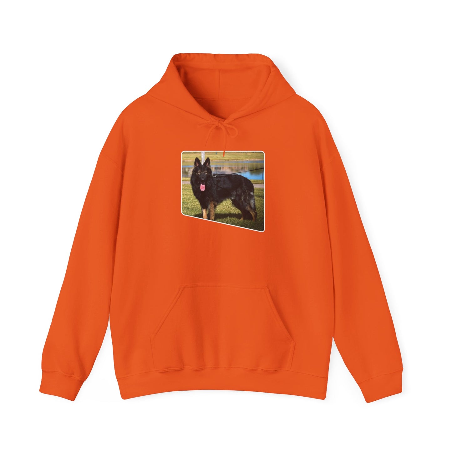 Unisex Dog Lover Hoodie With an Old Fashioned Working Line German Shepherd