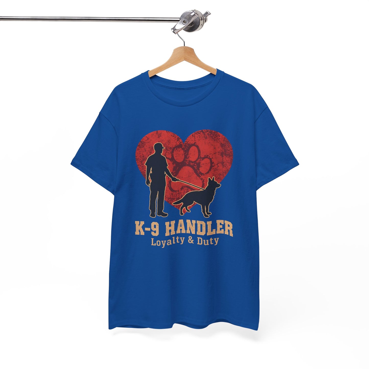 K-9 Handler Heart Tee - Loyalty & Duty, Dog Lover Gift, Pet Owner Apparel