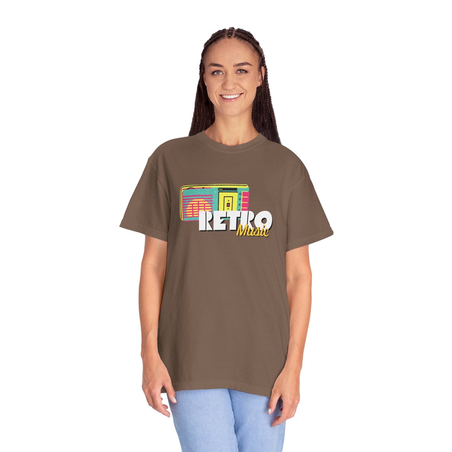 Retro Music T-Shirt, Vintage Style Tee, Unisex Garment-Dyed Shirt, Perfect for Music Lovers, Great for Festivals and Gifts