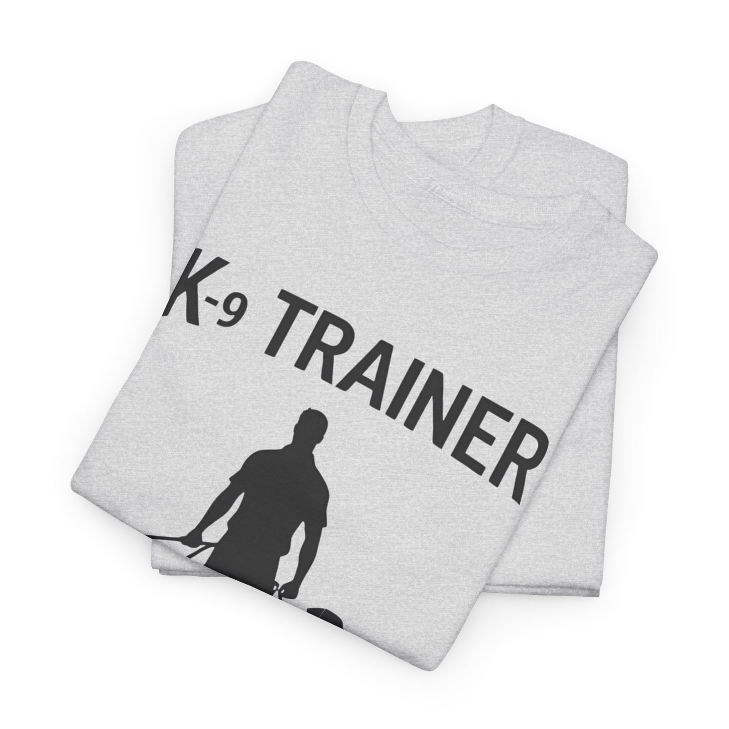 K-9 Trainer Heavy Cotton T-Shirt, Dog Owner Gift, Police Dog Shirt, Animal Enthusiast Apparel, Casual Style Tee