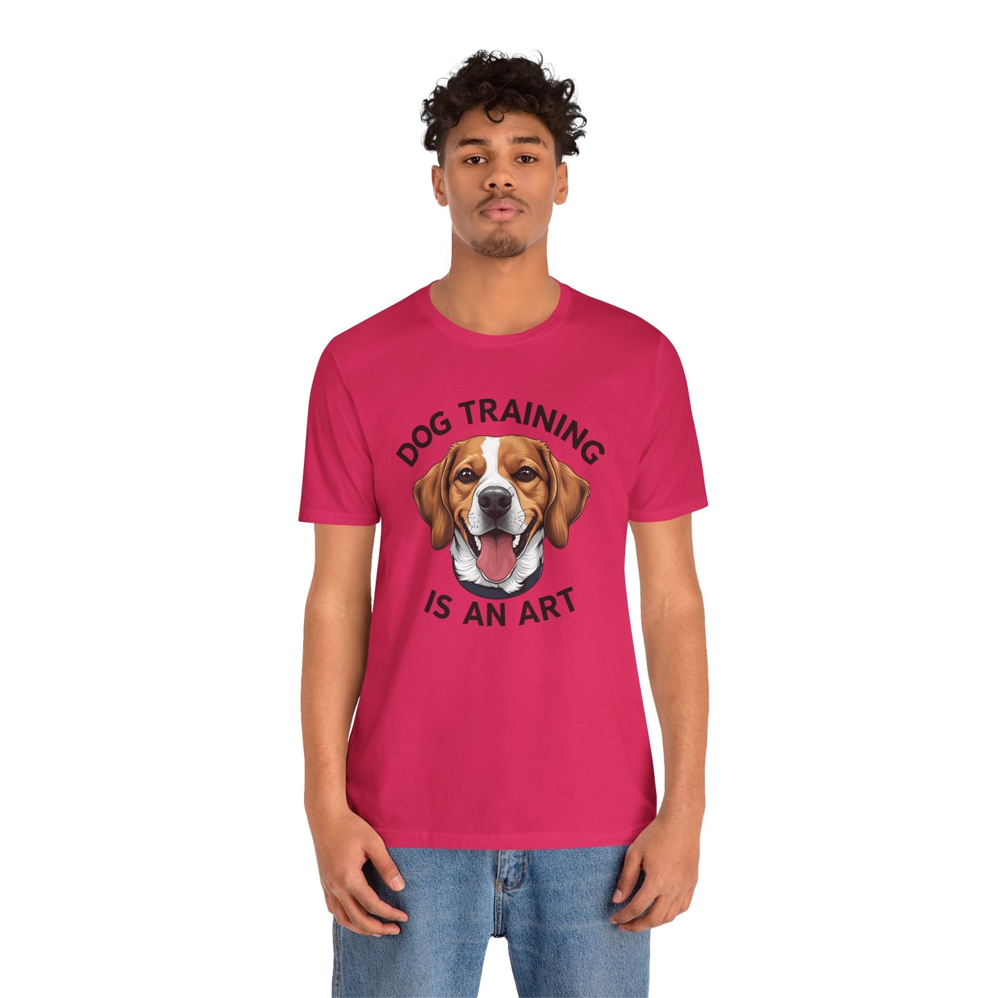 Dog Training is An Art Tee - Unisex Jersey Short Sleeve, Gift for Dog Lovers, Training T-Shirt, Dog Owner Apparel, Cute Canine Shirt