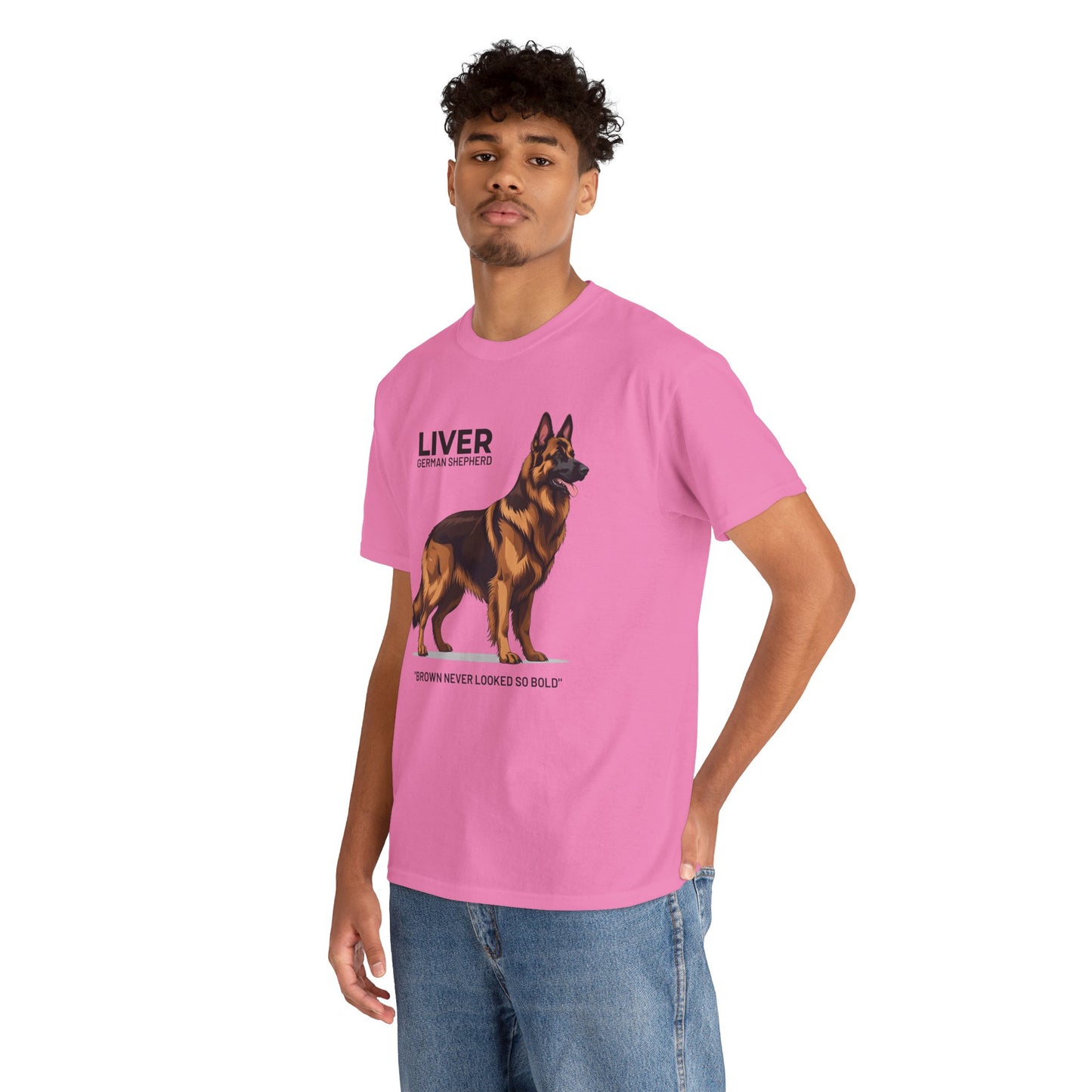 Liver German Shepherd Lover Tee - Brown Never Looked So Bold | Dog Owner Gift, Pet Parent Shirt, Animal Lover Apparel