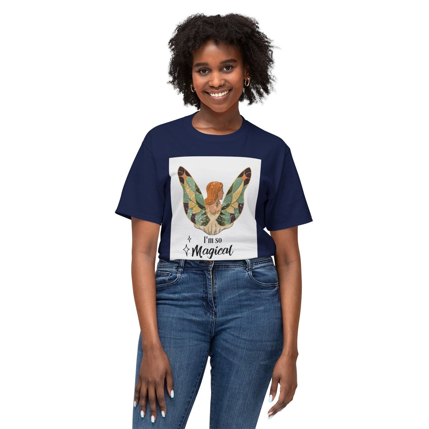 Woman Butterfly - I Am So Magical Unisex T-Shirt, Gift for Her, Cute Graphic Tee, Summer Fashion, Quote Shirt, Positive Vibes