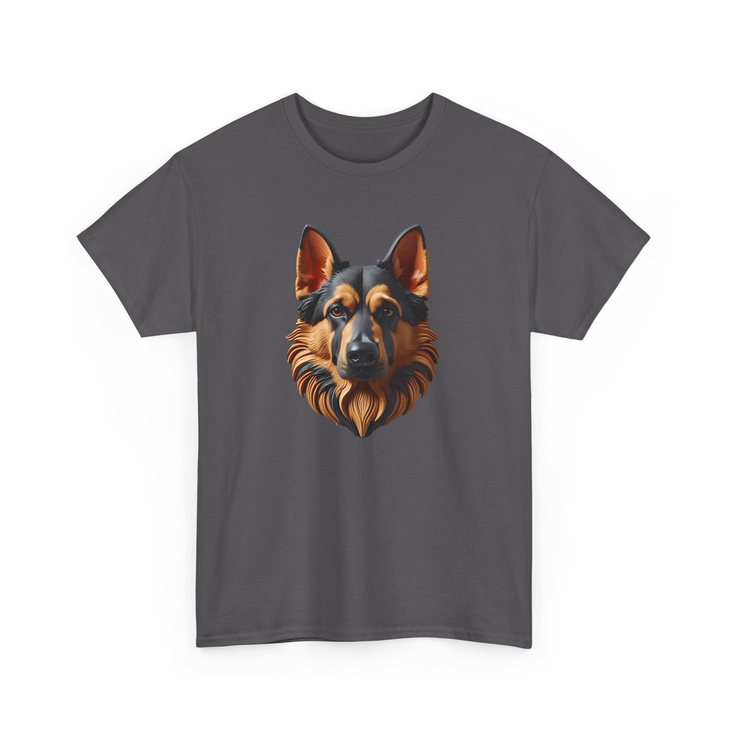German Shepherd Lover Tee With 3D Design, Unisex Cotton Shirt, Dog T-Shirt, Pet Lovers Gift, Animal Enthusiast Apparel