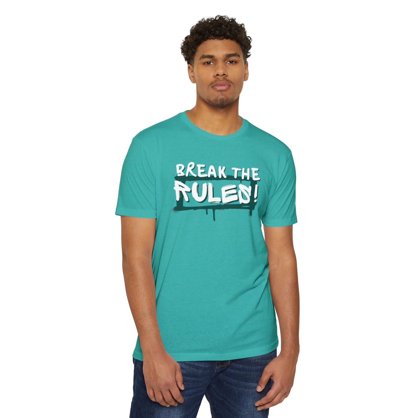 Break the Rules Graphic Tee, Unisex T-Shirt for Trendsetters, Casual Everyday Wear, Gift for Teens, Fun Statement Shirt