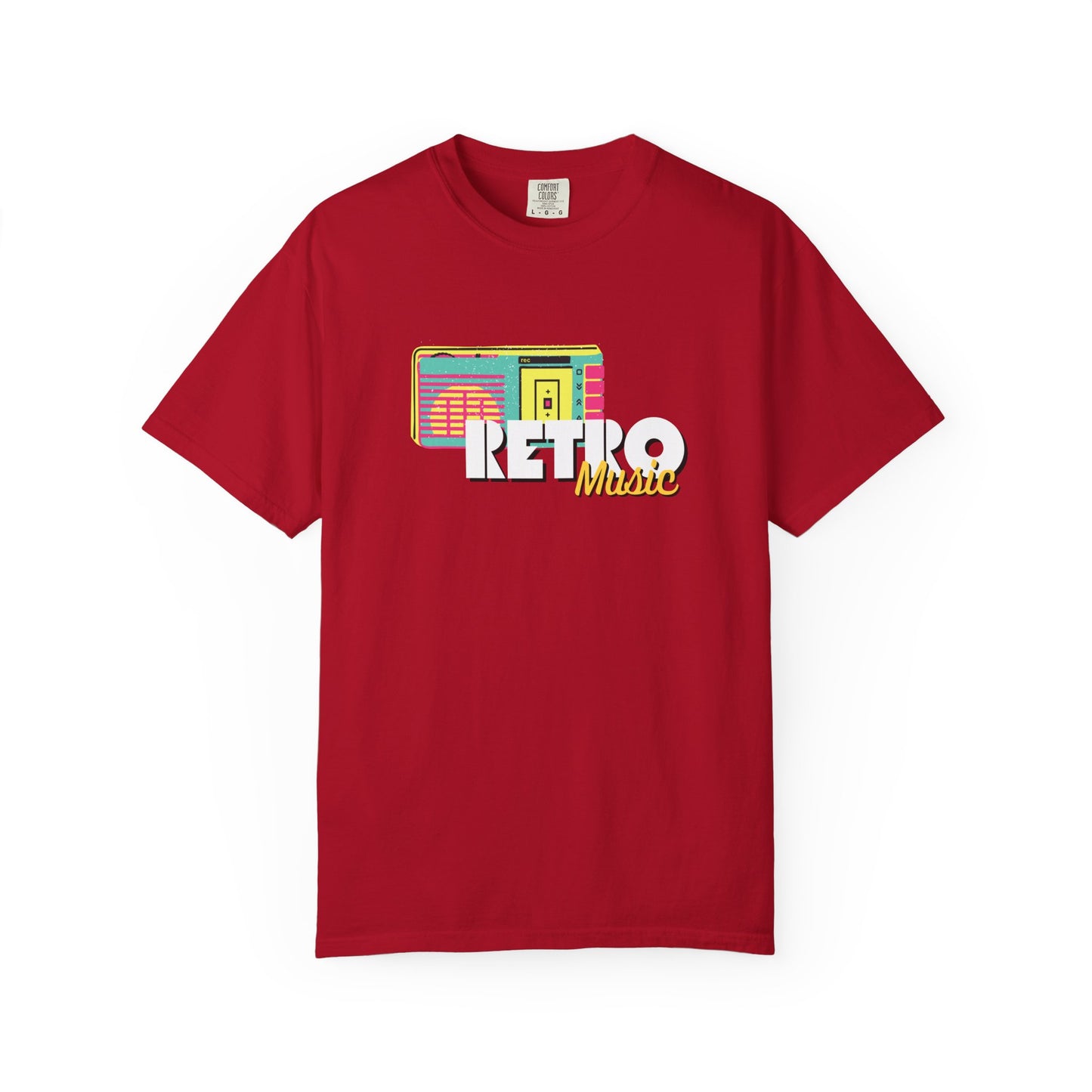 Retro Music T-Shirt, Vintage Style Tee, Unisex Garment-Dyed Shirt, Perfect for Music Lovers, Great for Festivals and Gifts