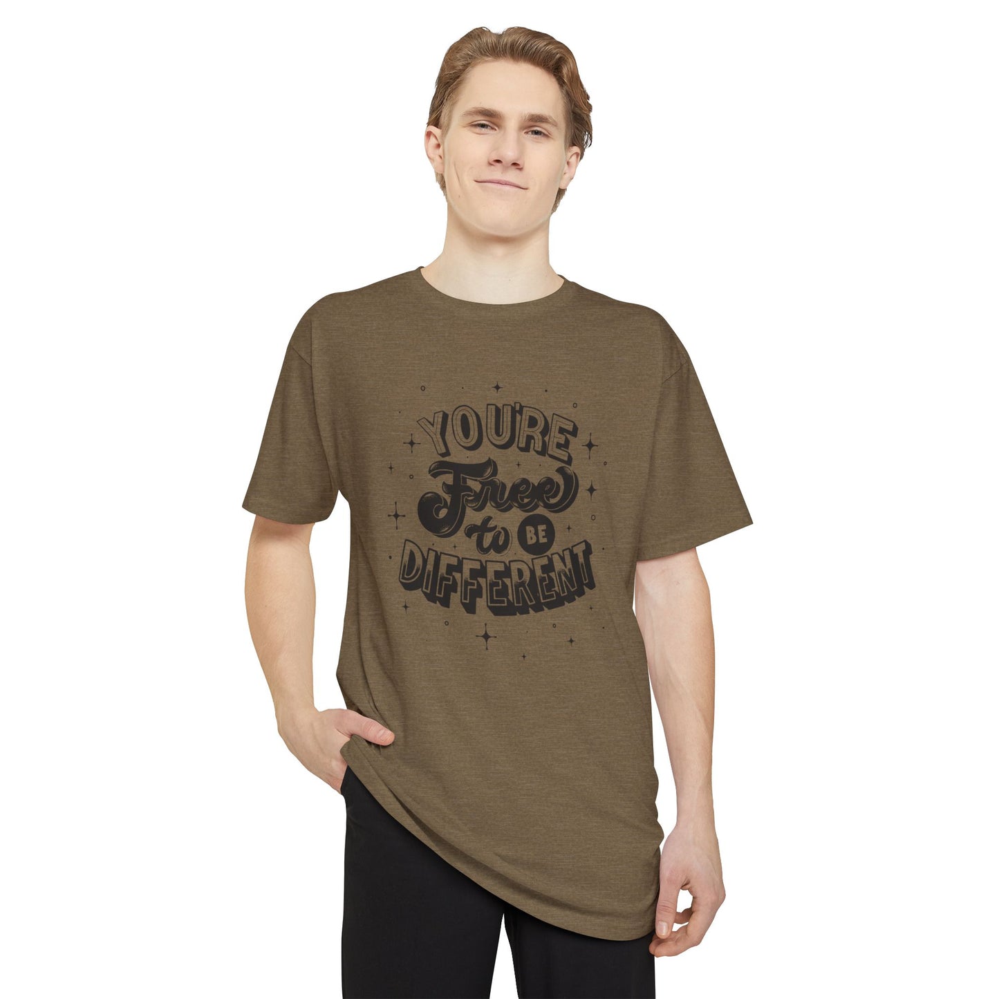 Urban Inspiration Tee - You're Free to Be Different, Casual Streetwear, Unique Gift, Everyday Comfort, Festival Style