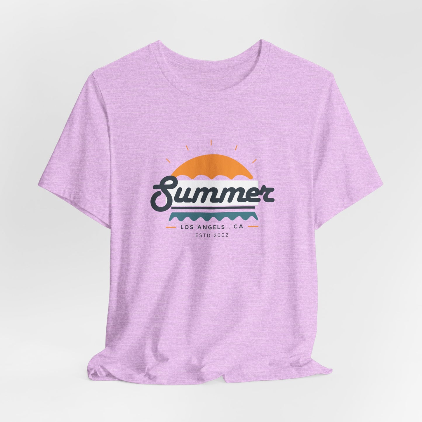 Summer Vibes Unisex Jersey Short Sleeve Tee, Beach Shirt, Casual Summer Wear, Gift for Friends, Coastal Adventure Top, LA Style Tee
