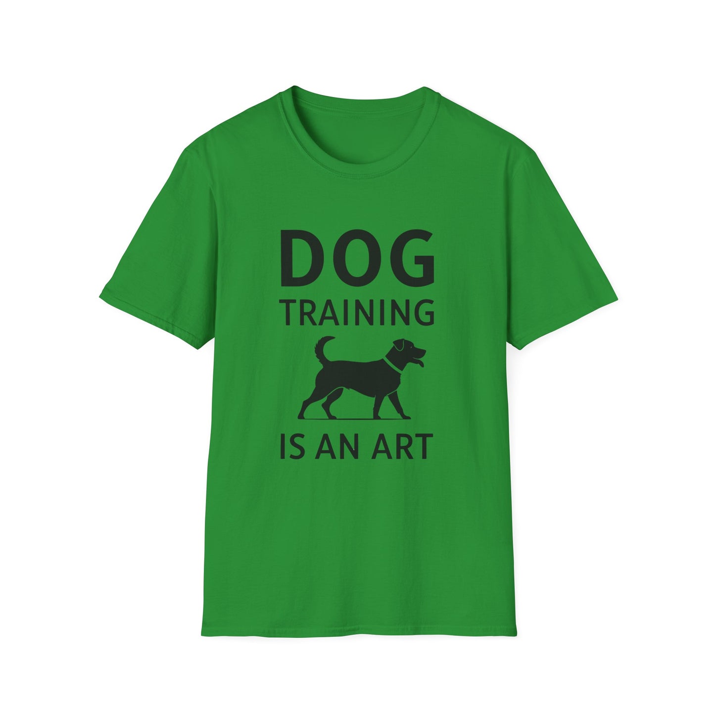 Dog Training is an Art Unisex Softstyle T-Shirt, Dog Lover Gift, Pet Training Apparel, Dog Owner Tee, Casual Wear, Gift for Dog Trainers